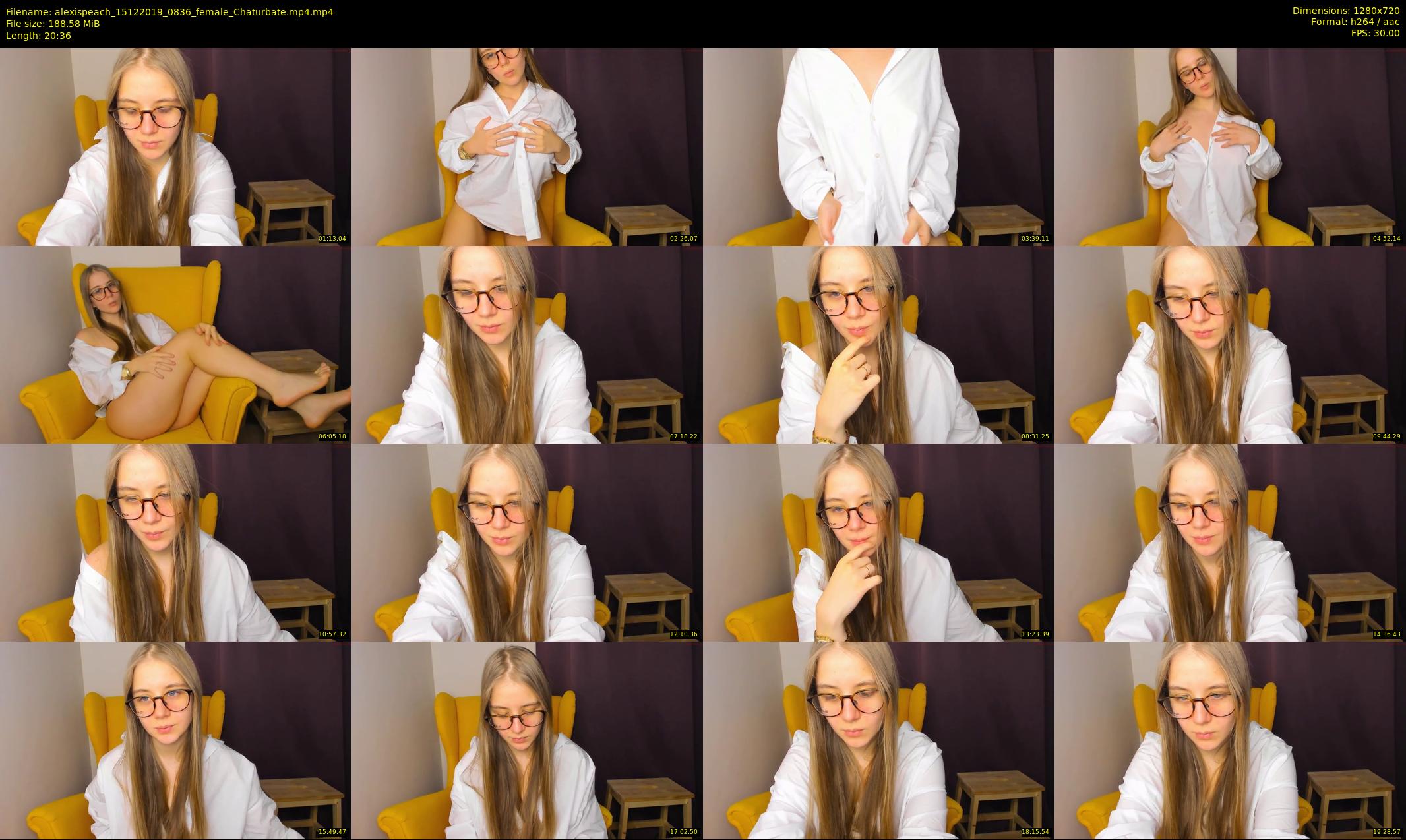 alexispeach — 21 minute Chaturbate female cam show recording, 720p, Dec 15, 2019