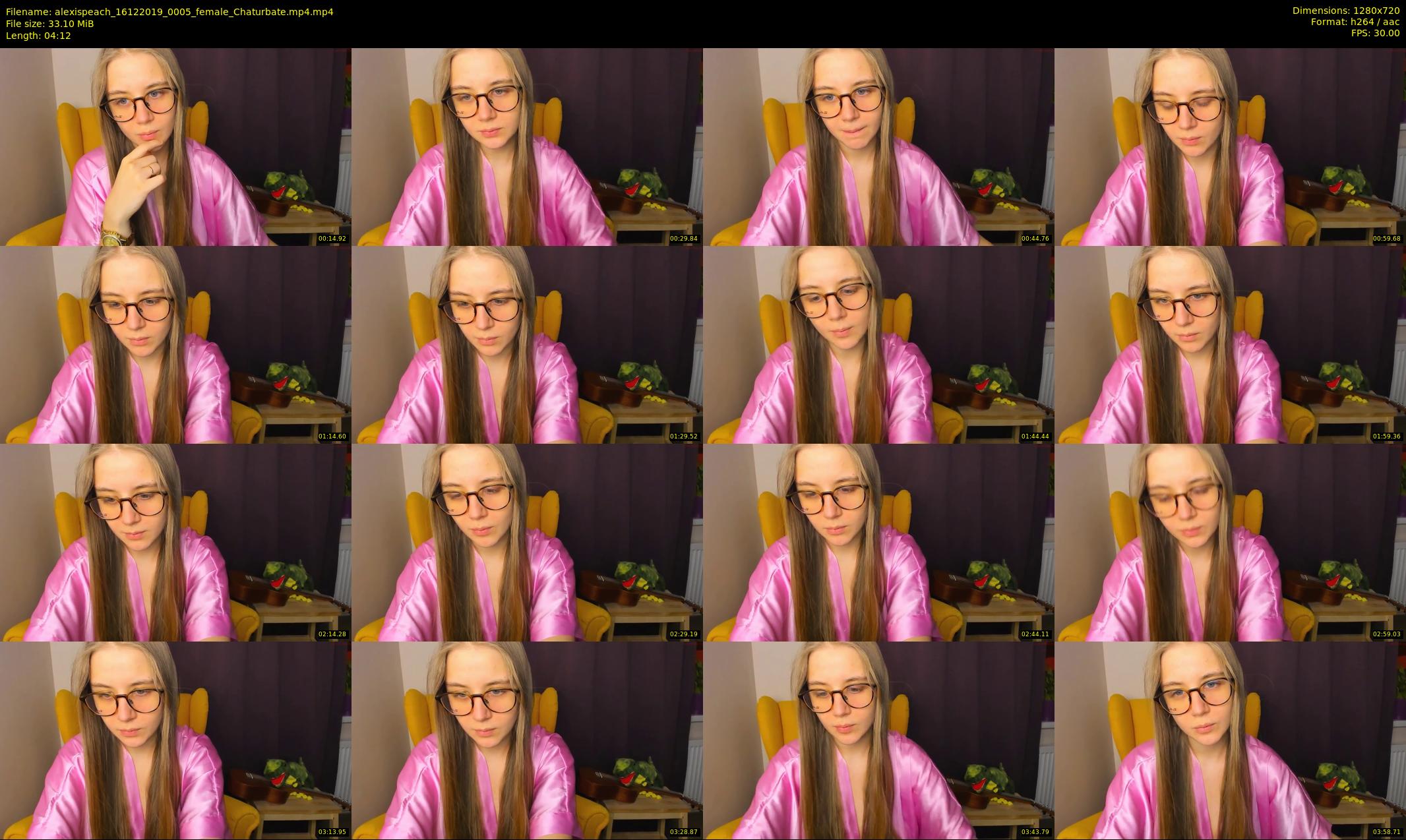 alexispeach — 5 minute Chaturbate female cam show recording, 720p, Dec 16, 2019