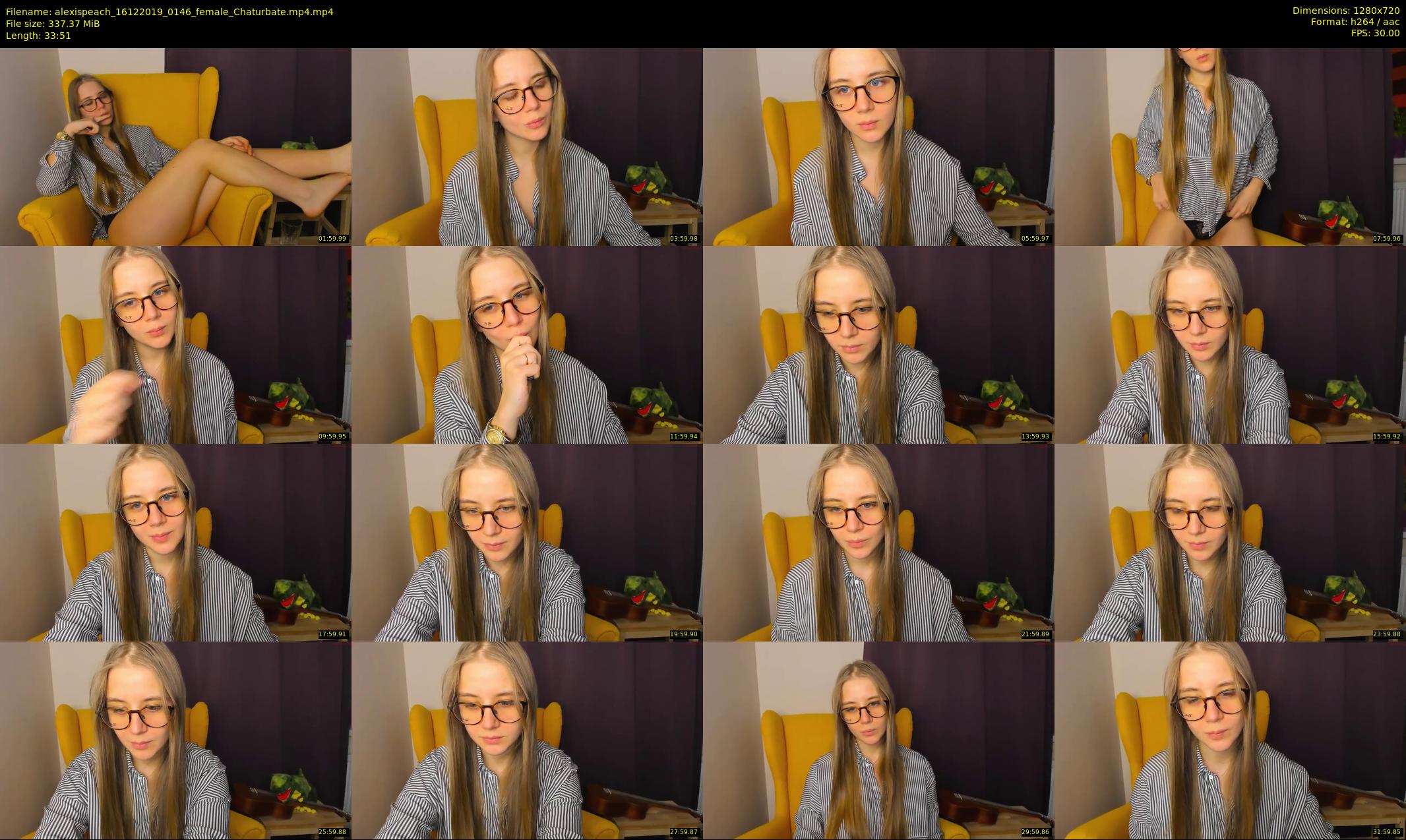 alexispeach — 34 minute Chaturbate female cam show recording, 720p, Dec 16, 2019