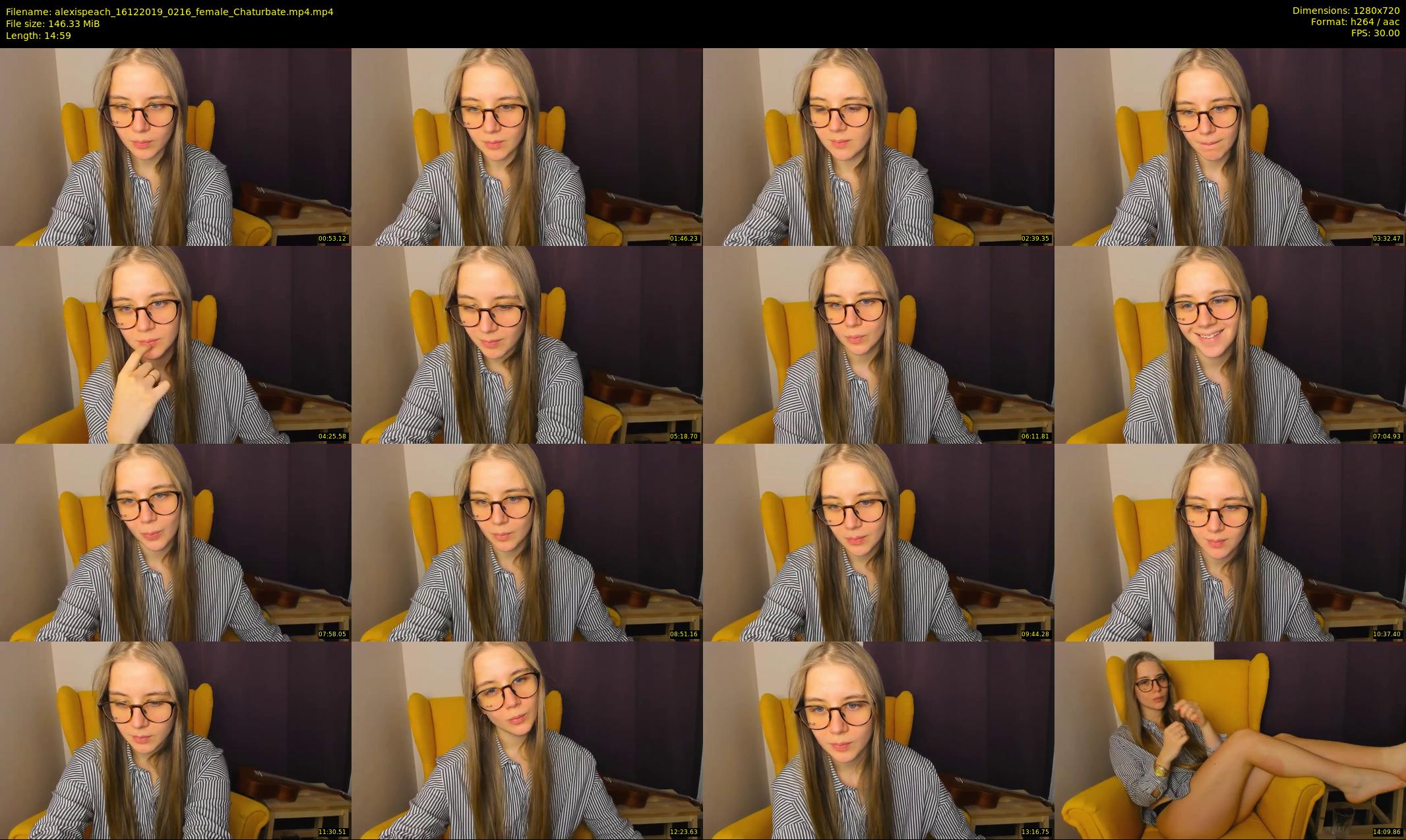 alexispeach — 15 minute Chaturbate female cam show recording, 720p, Dec 16, 2019