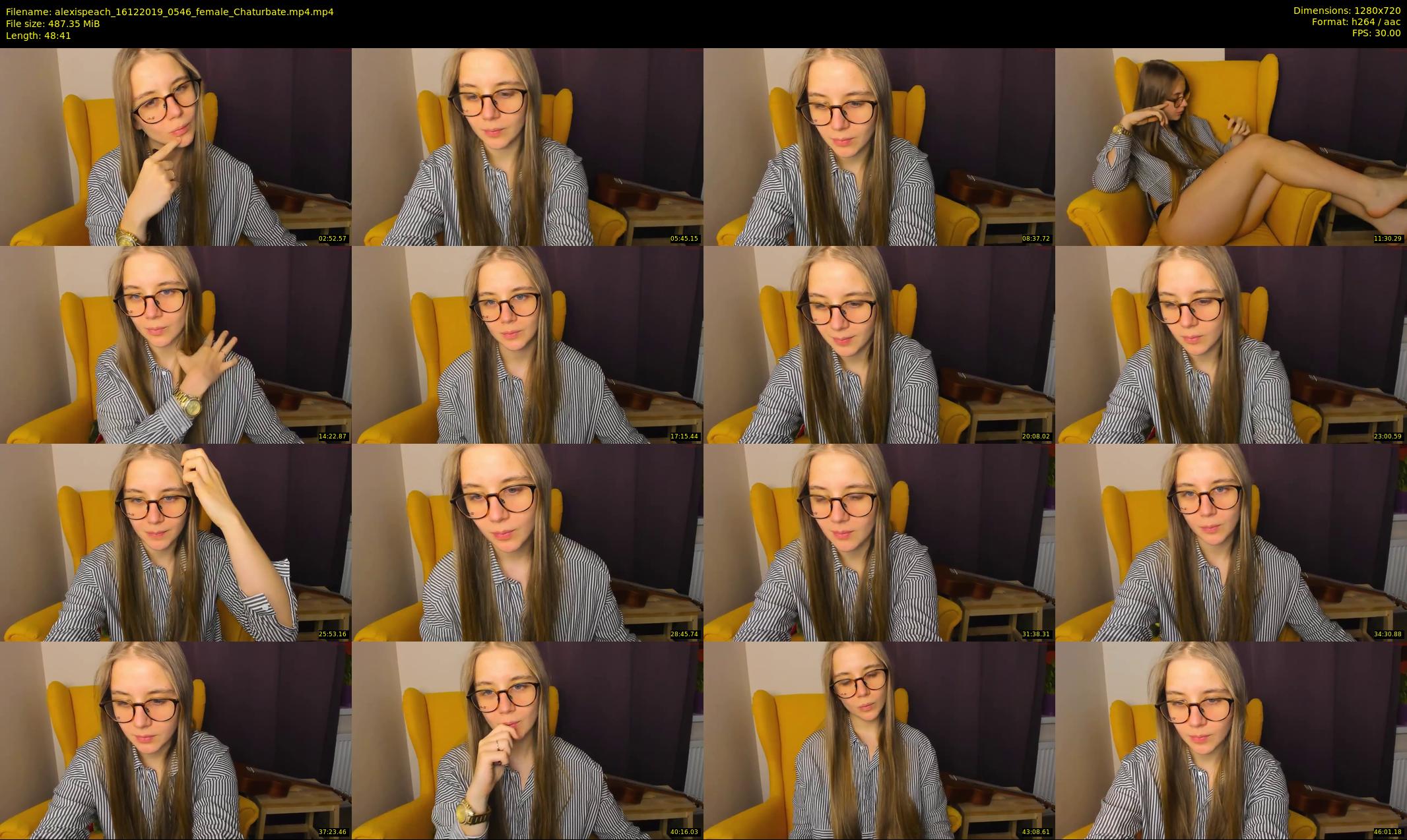 alexispeach — 49 minute Chaturbate female cam show recording, 720p, Dec 16, 2019