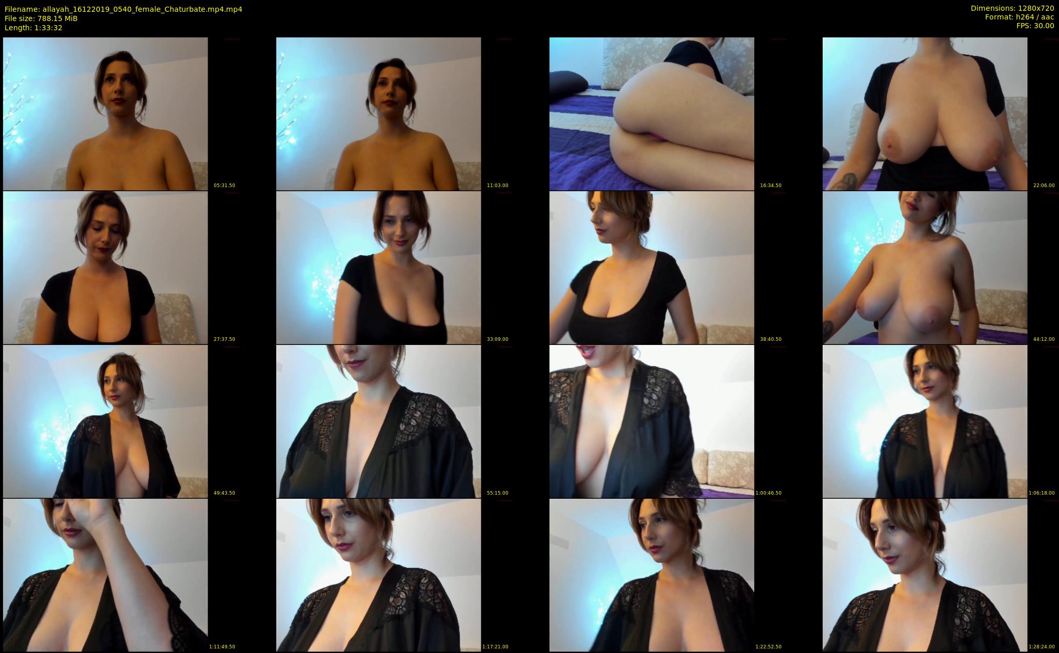 allayah — 94 minute Chaturbate female cam show recording, 720p, Dec 16, 2019