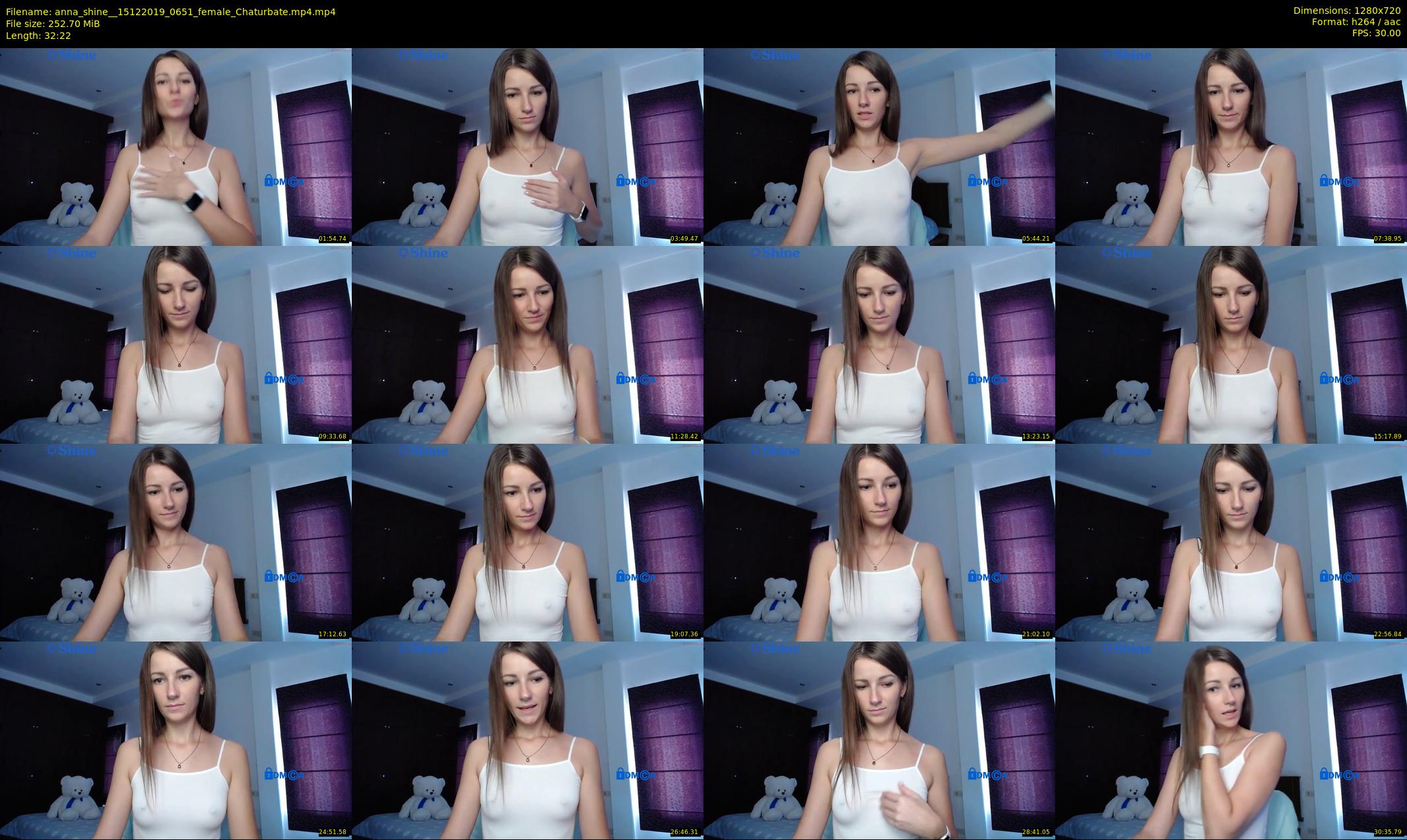anna_shine_ — 33 minute Chaturbate female cam show recording, 720p, Dec 15, 2019
