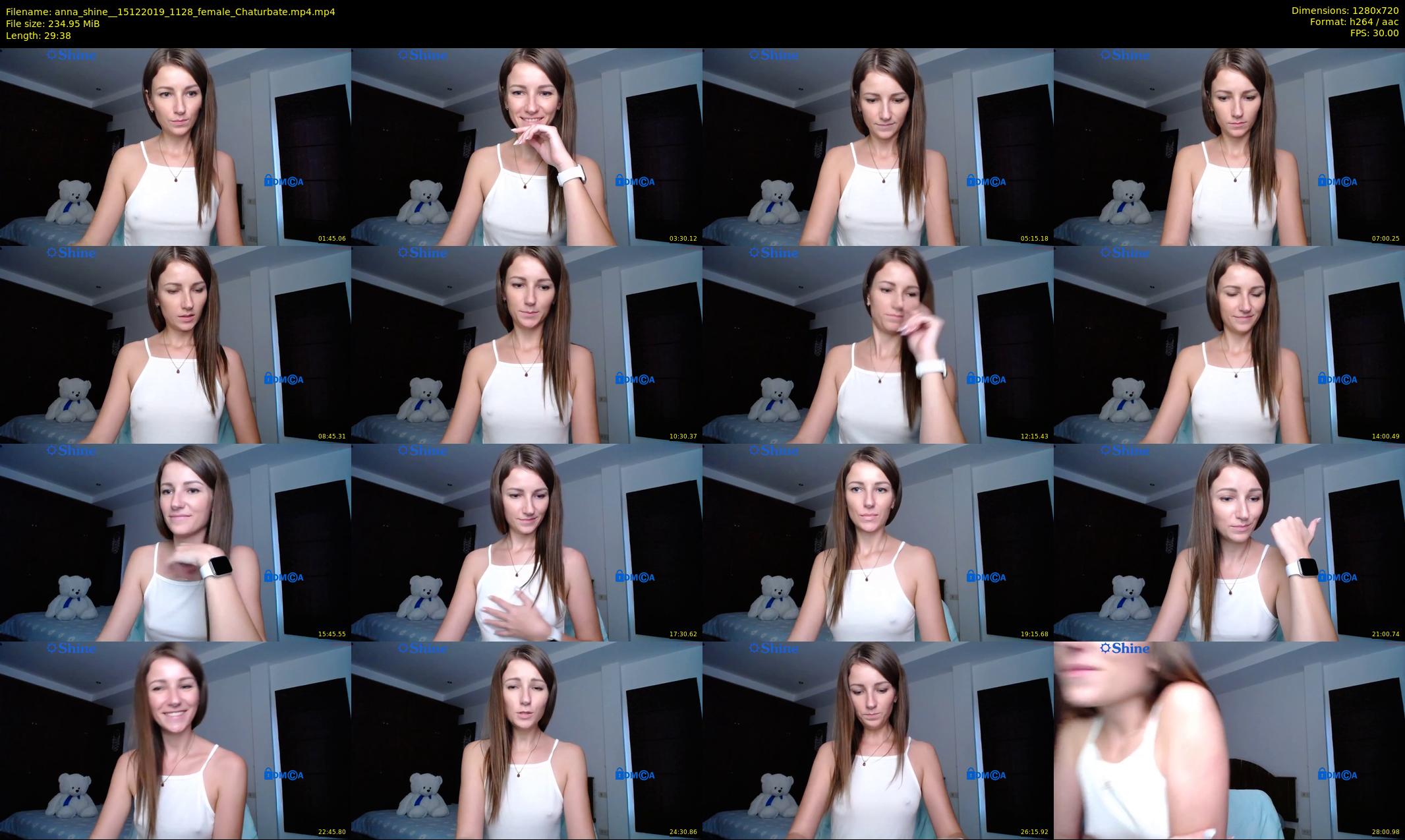 anna_shine_ — 30 minute Chaturbate female cam show recording, 720p, Dec 15, 2019