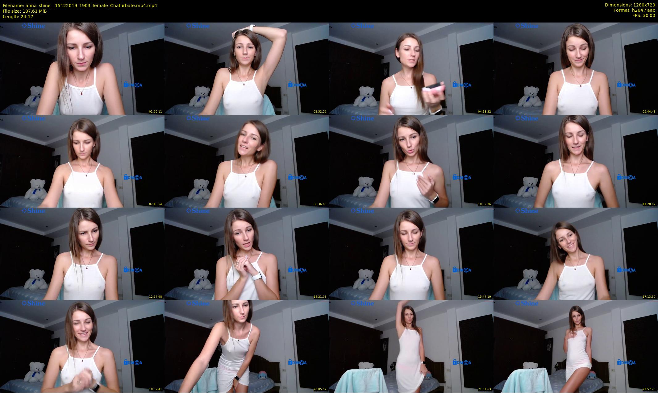 anna_shine_ — 25 minute Chaturbate female cam show recording, 720p, Dec 15, 2019