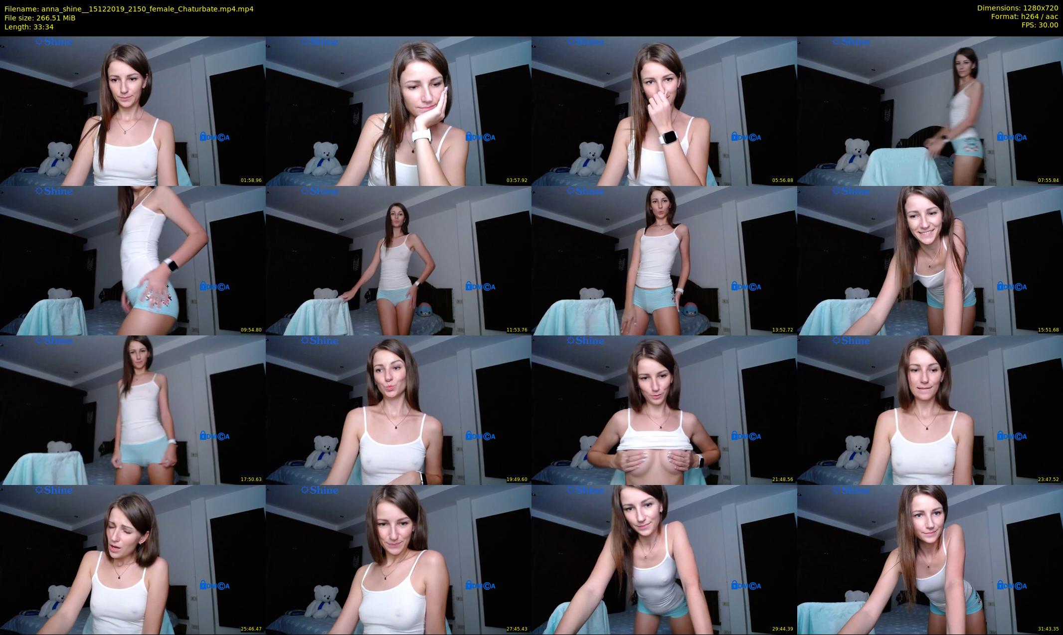 anna_shine_ — 34 minute Chaturbate female cam show recording, 720p, Dec 15, 2019