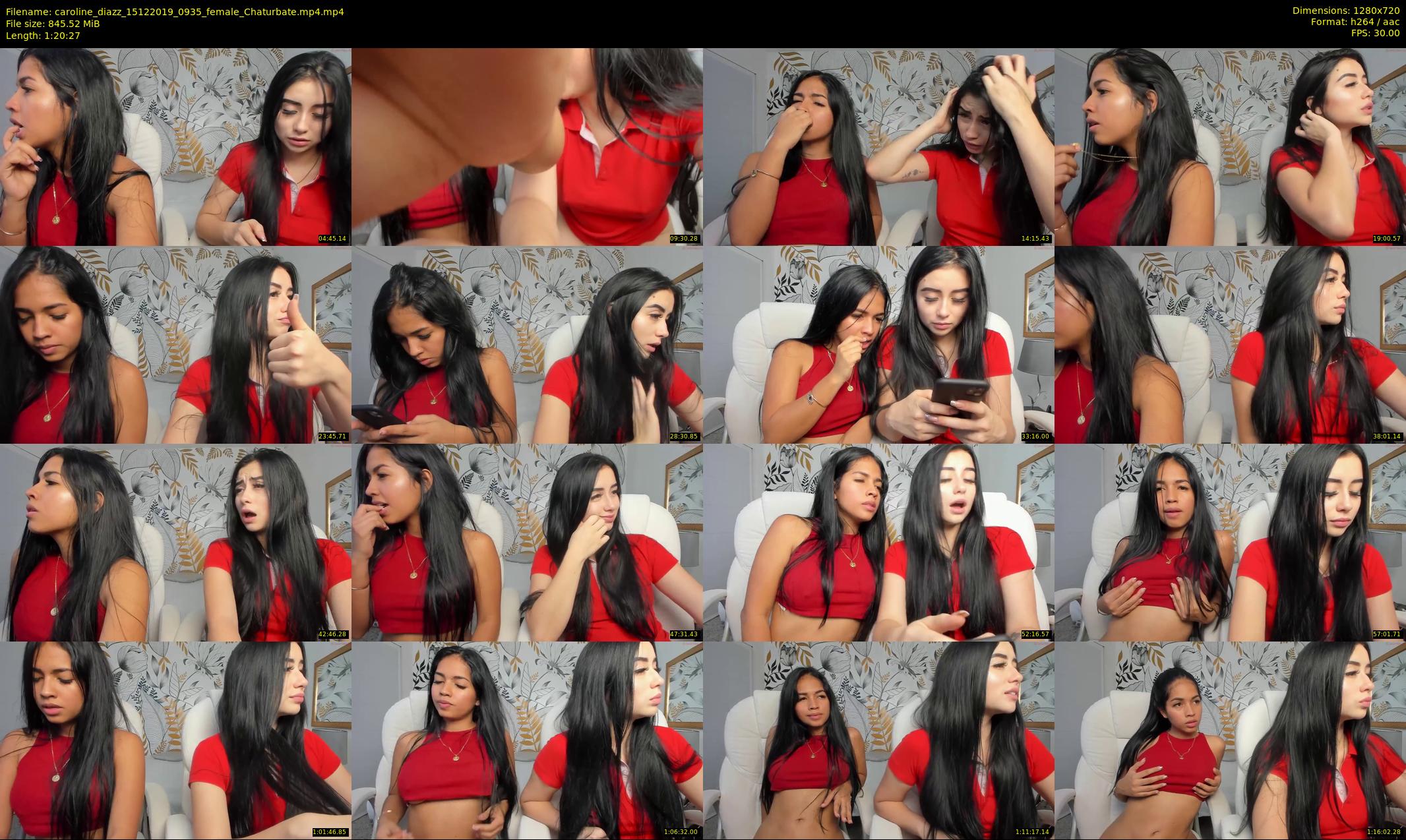 caroline_diazz — 81 minute Chaturbate female cam show recording, 720p, Dec 15, 2019