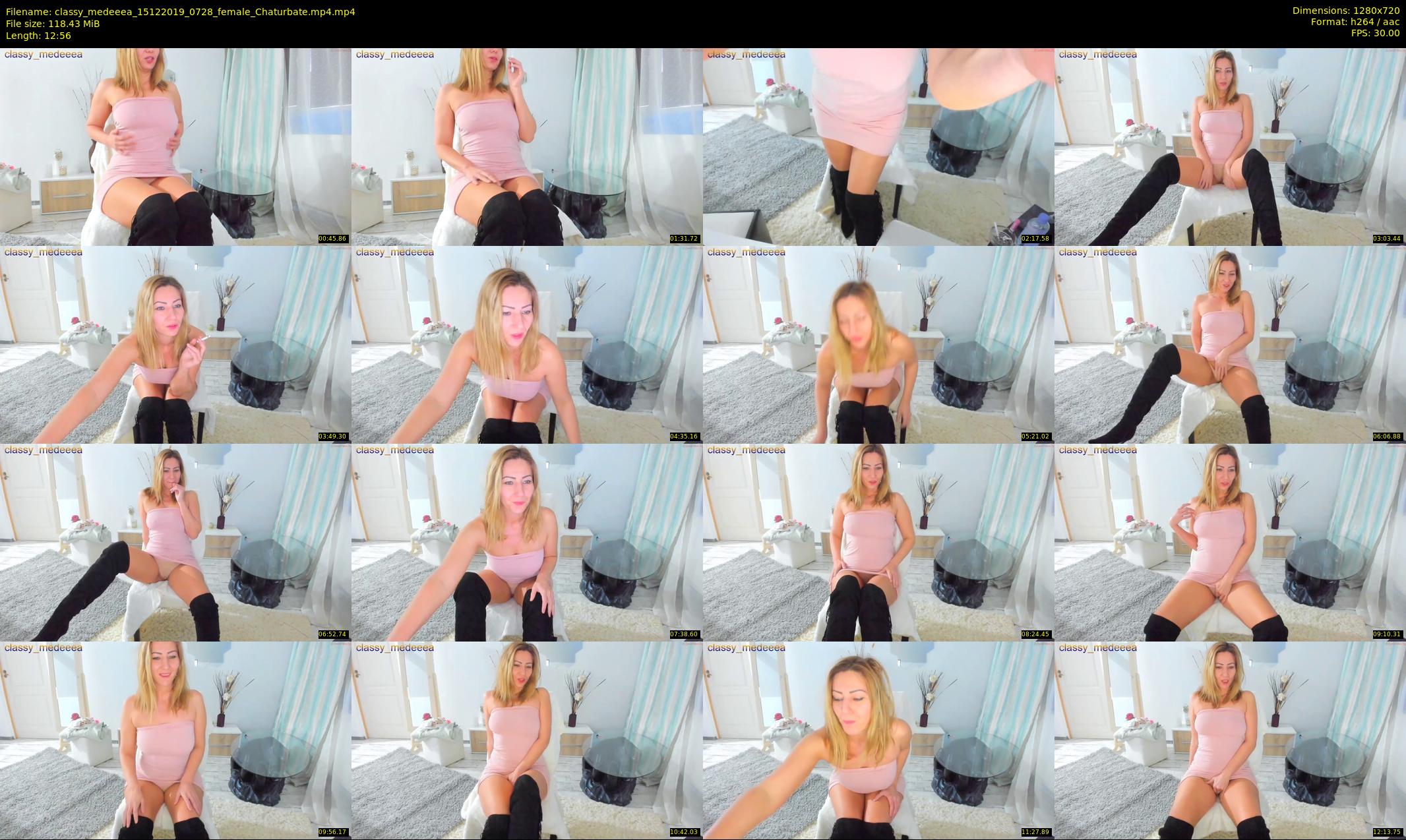 classy_medeeea — 13 minute Chaturbate female cam show recording, 720p, Dec 15, 2019