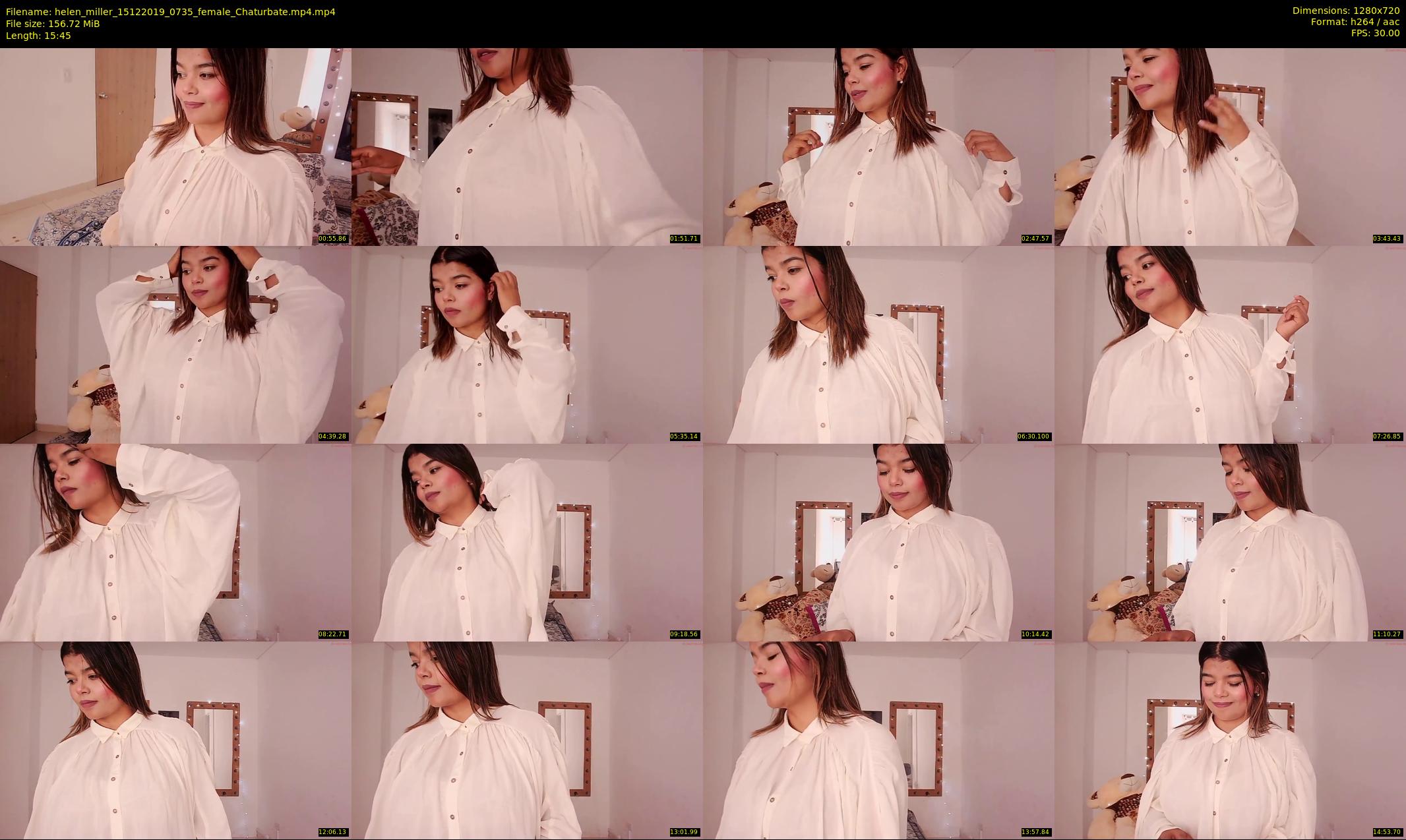 helen_miller — 16 minute Chaturbate female cam show recording, 720p, Dec 15, 2019
