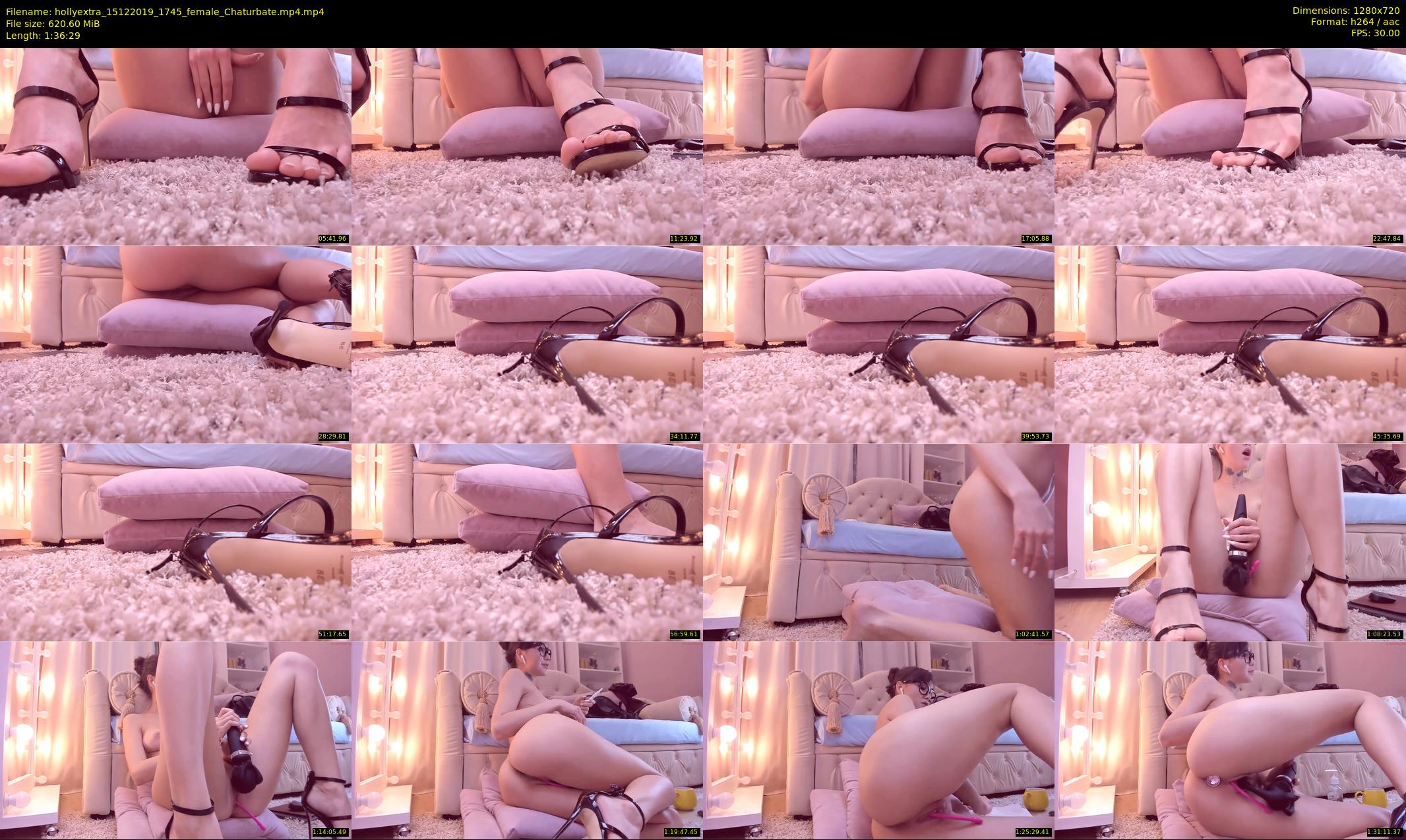 hollyextra — 97 minute Chaturbate female cam show recording, 720p, Dec 15, 2019