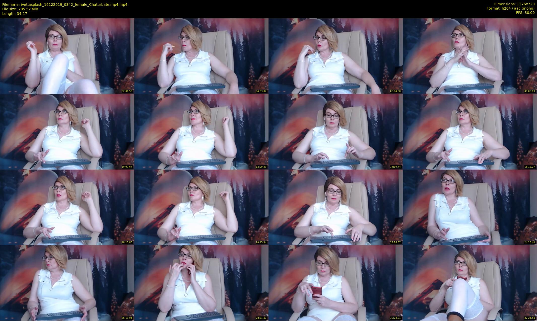 ivettasplash — 35 minute Chaturbate female cam show recording, 720p, Dec 16, 2019
