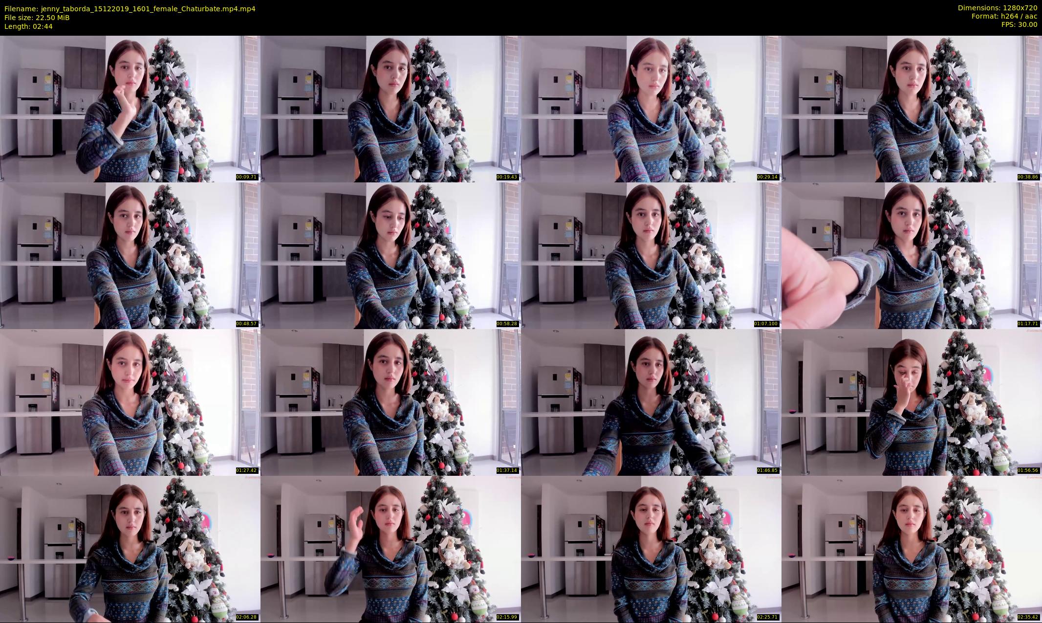 jenny_taborda — 3 minute Chaturbate female cam show recording, 720p, Dec 15, 2019