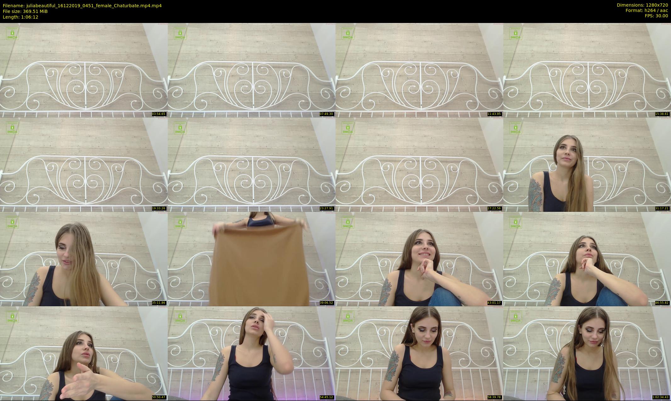 juliabeautiful — 67 minute Chaturbate female cam show recording, 720p, Dec 16, 2019