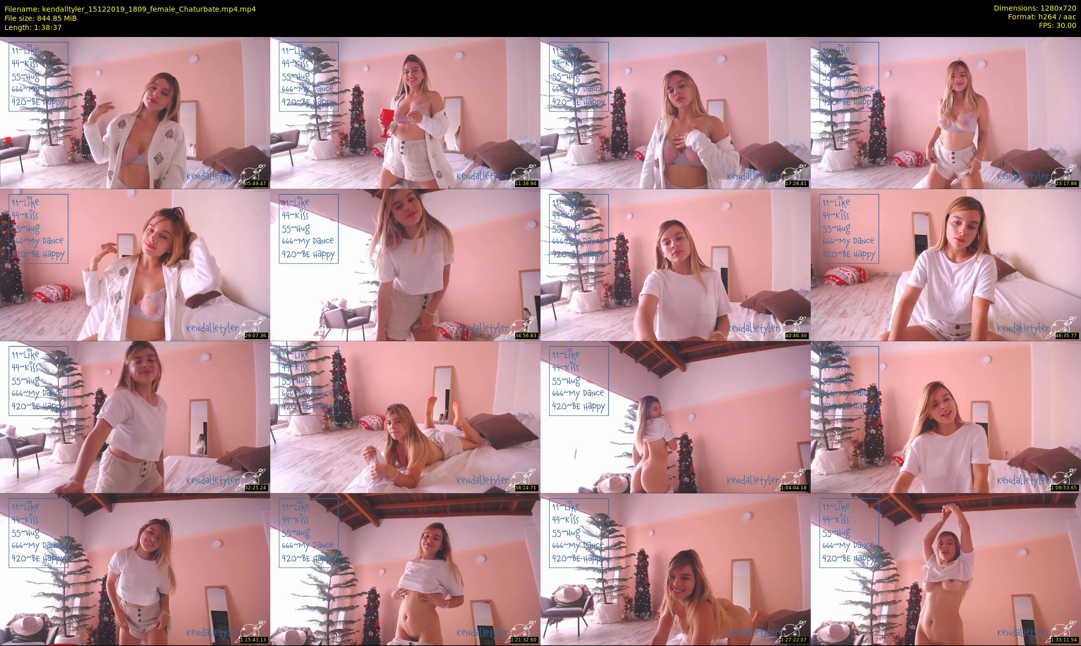 kendalltyler — 99 minute Chaturbate female cam show recording, 720p, Dec 15, 2019