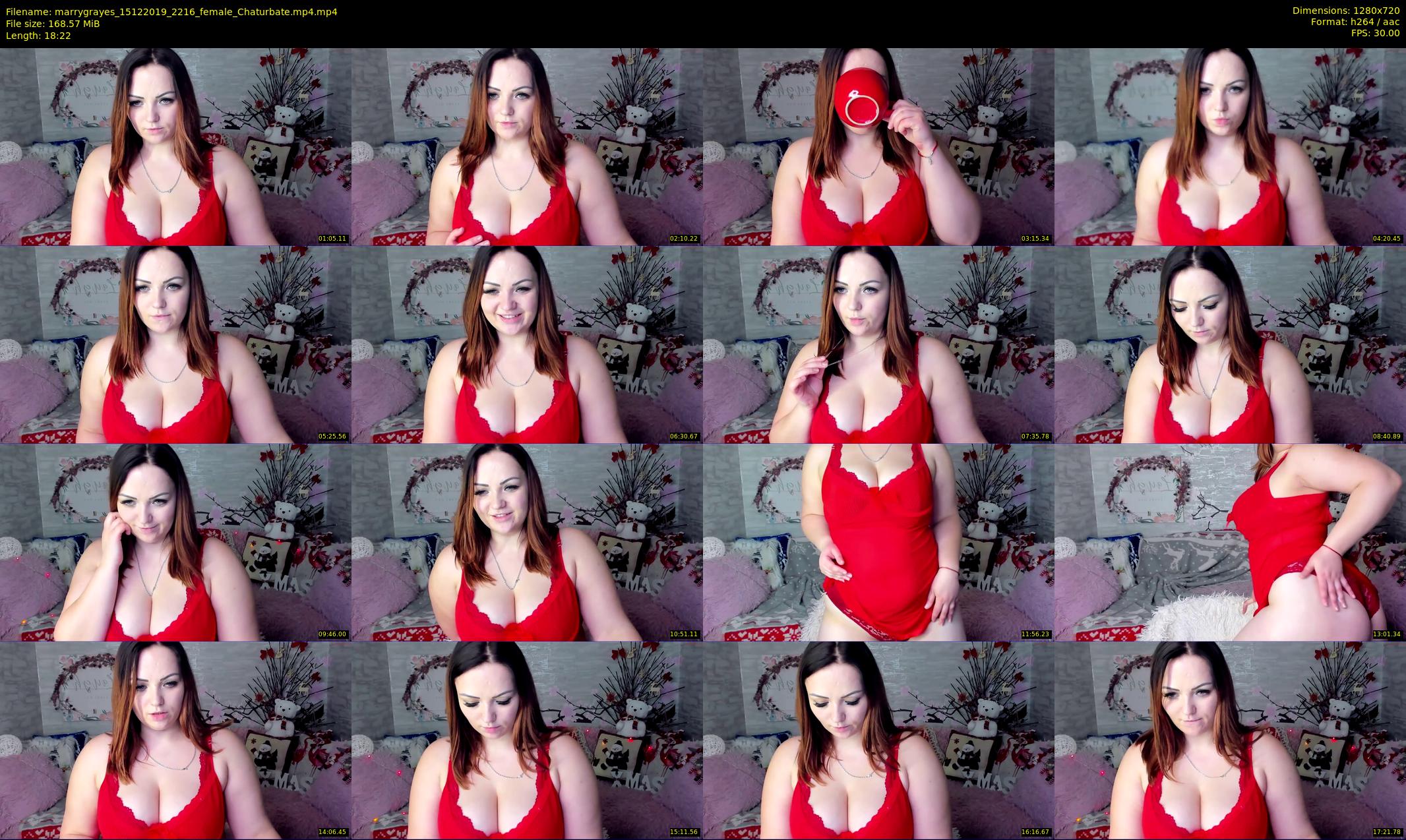 marrygrayes — 19 minute Chaturbate female cam show recording, 720p, Dec 15, 2019