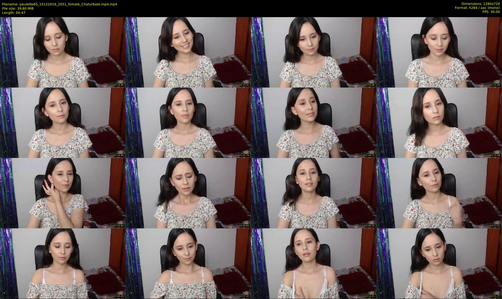 paulette65 — 5 minute Chaturbate female cam show recording, 720p, Dec 15, 2019
