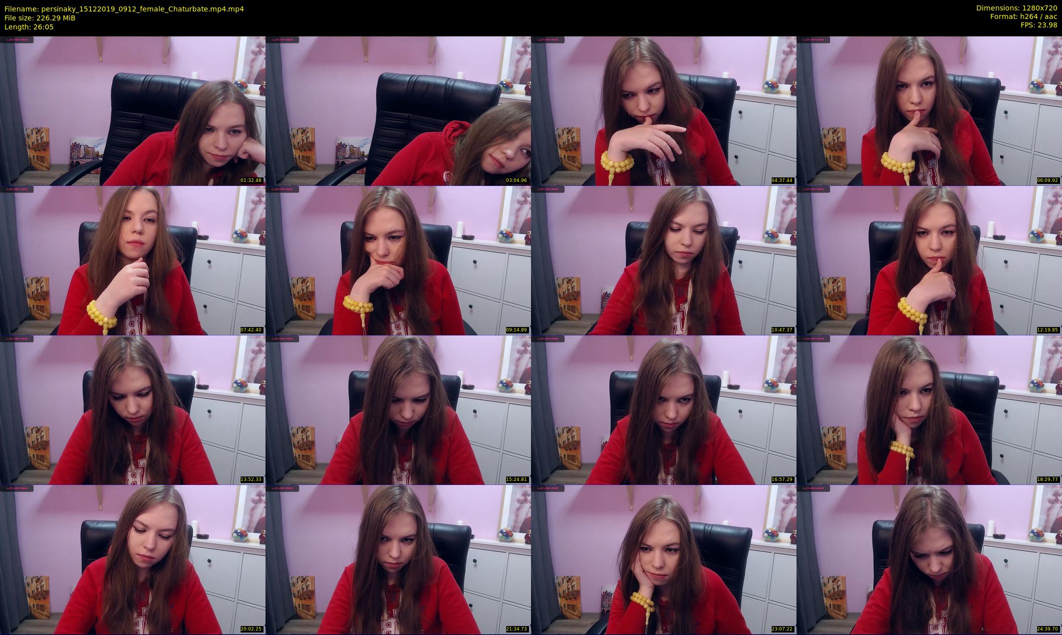 persinaky — 27 minute Chaturbate female cam show recording, 720p, Dec 15, 2019