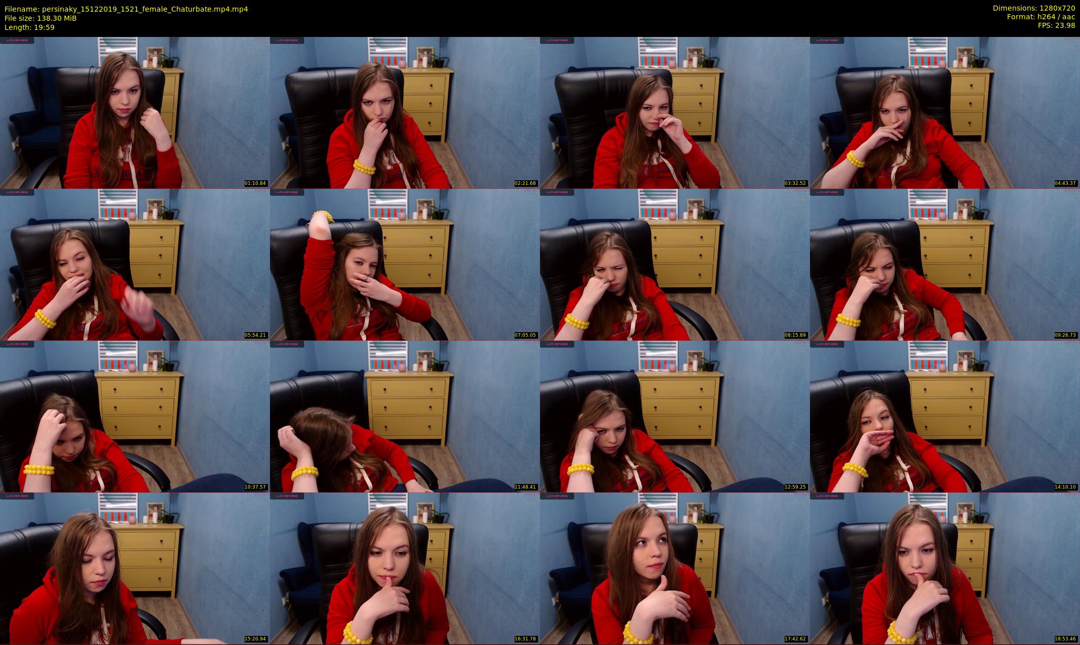 persinaky — 20 minute Chaturbate female cam show recording, 720p, Dec 15, 2019