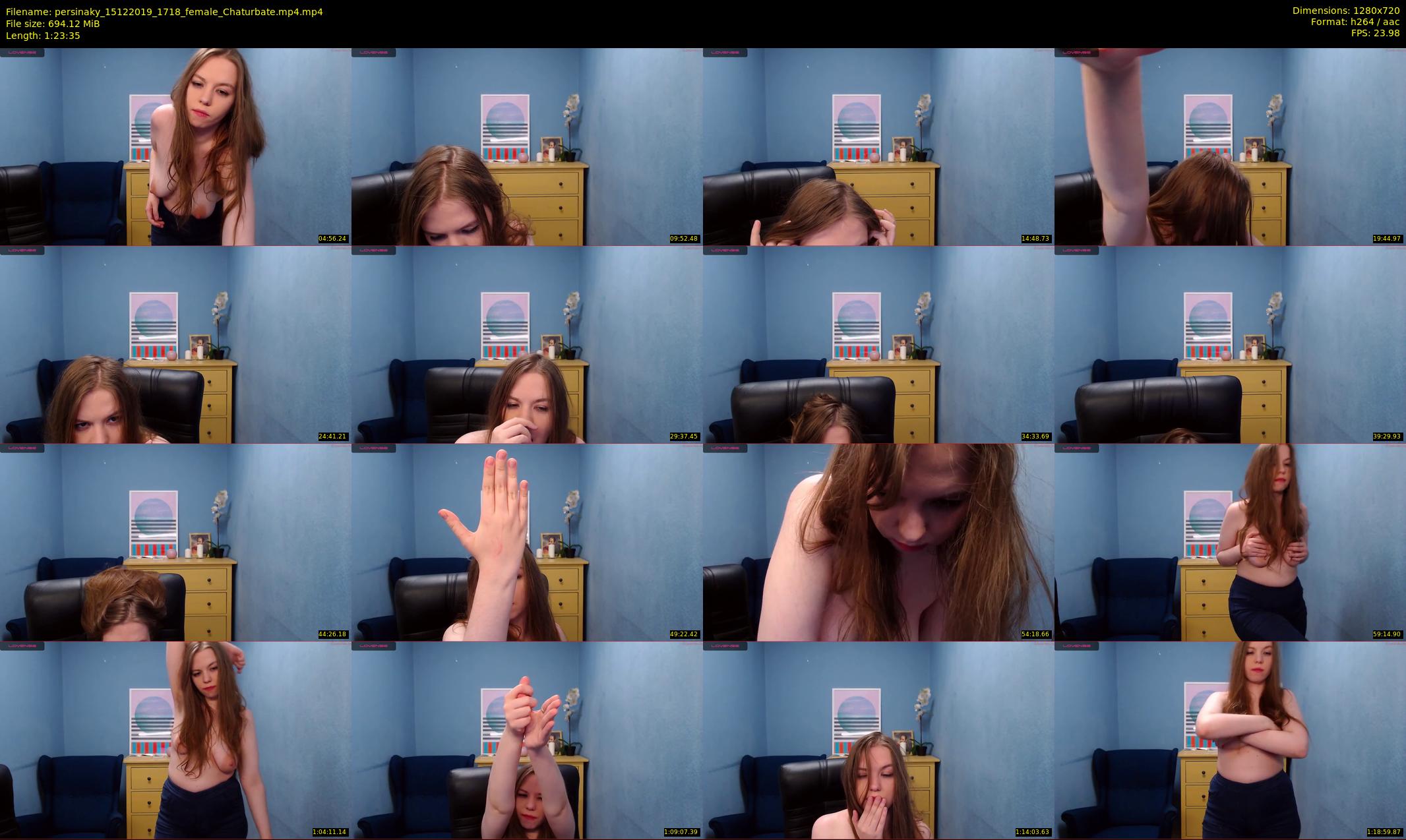 persinaky — 84 minute Chaturbate female cam show recording, 720p, Dec 15, 2019