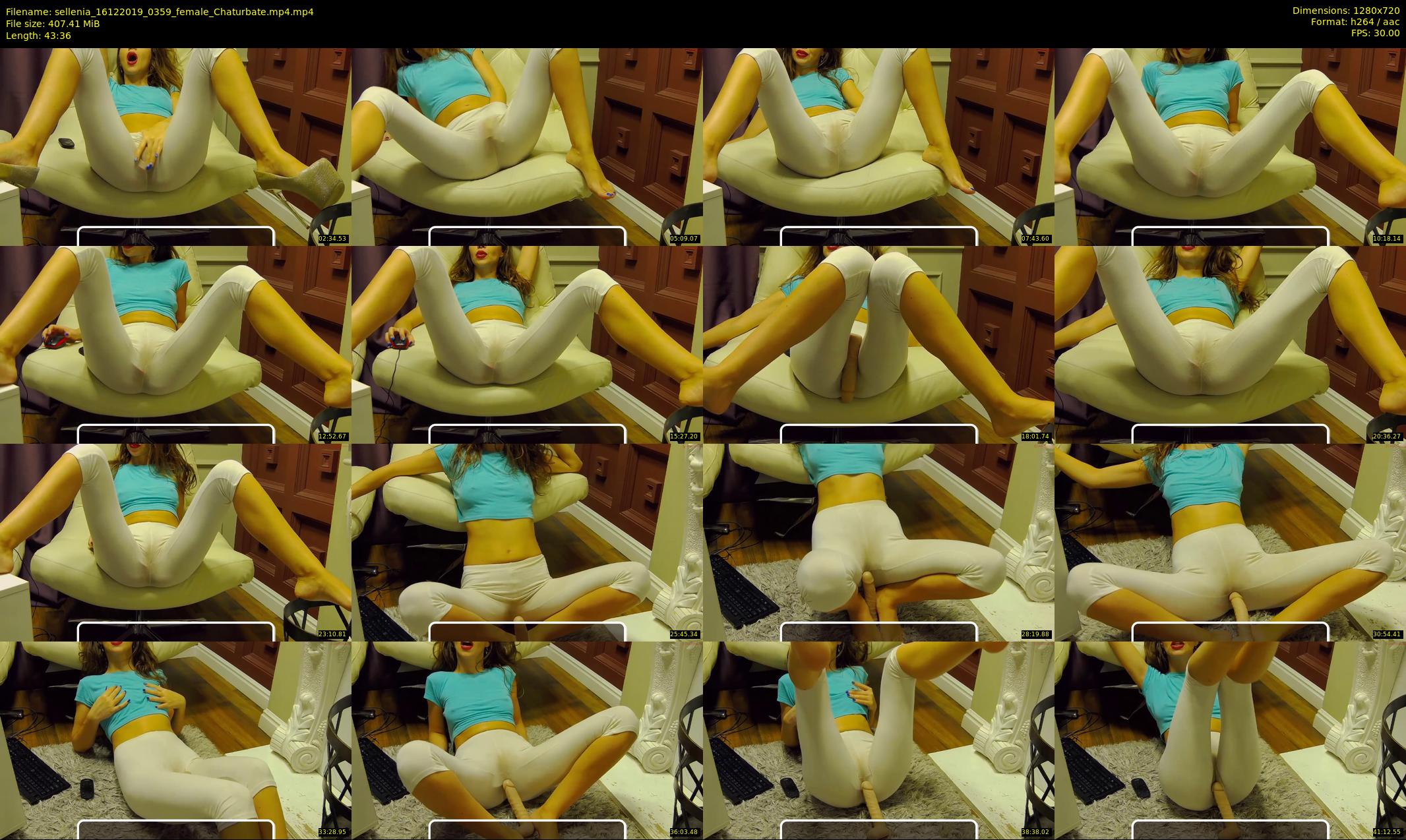 sellenia — 44 minute Chaturbate female cam show recording, 720p, Dec 16, 2019
