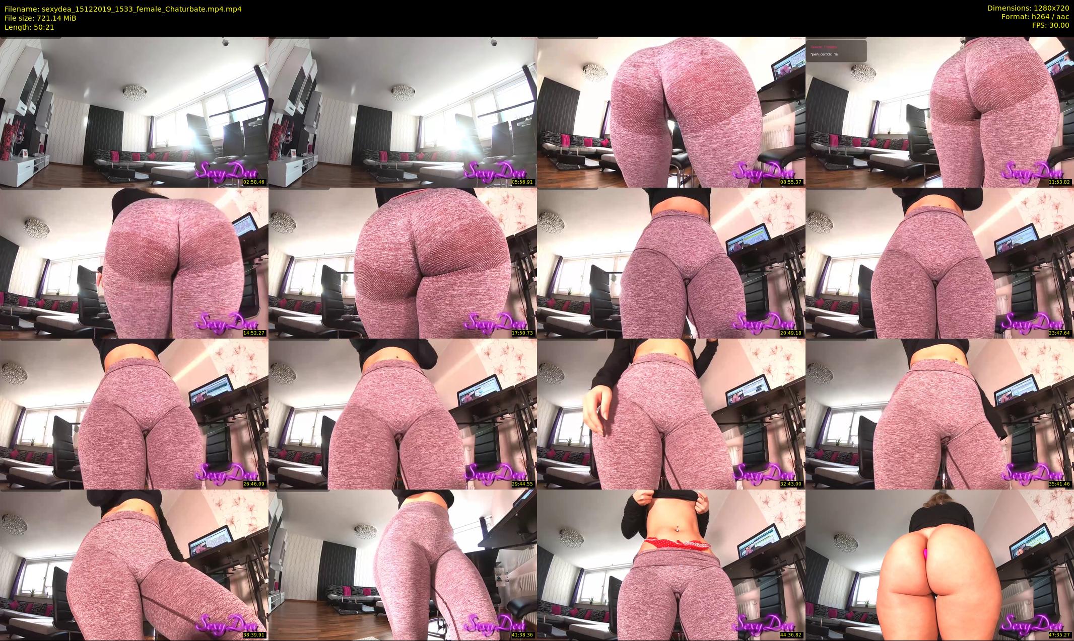 sexydea — 51 minute Chaturbate female cam show recording, 720p, Dec 15, 2019
