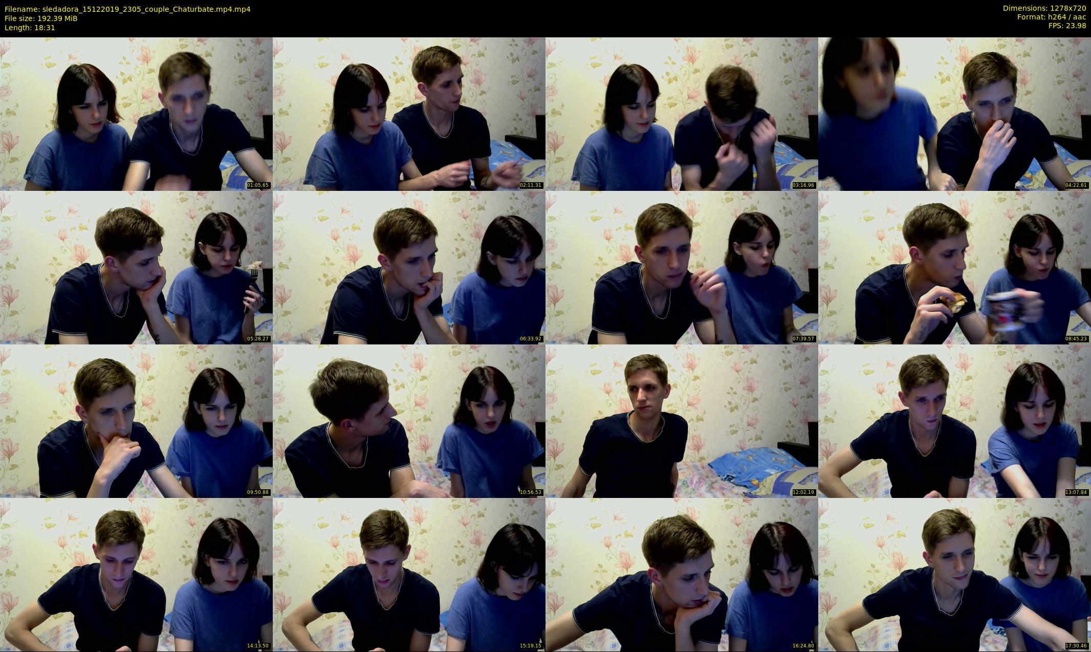 sledadora — 19 minute Chaturbate couple cam show recording, 720p, Dec 15, 2019
