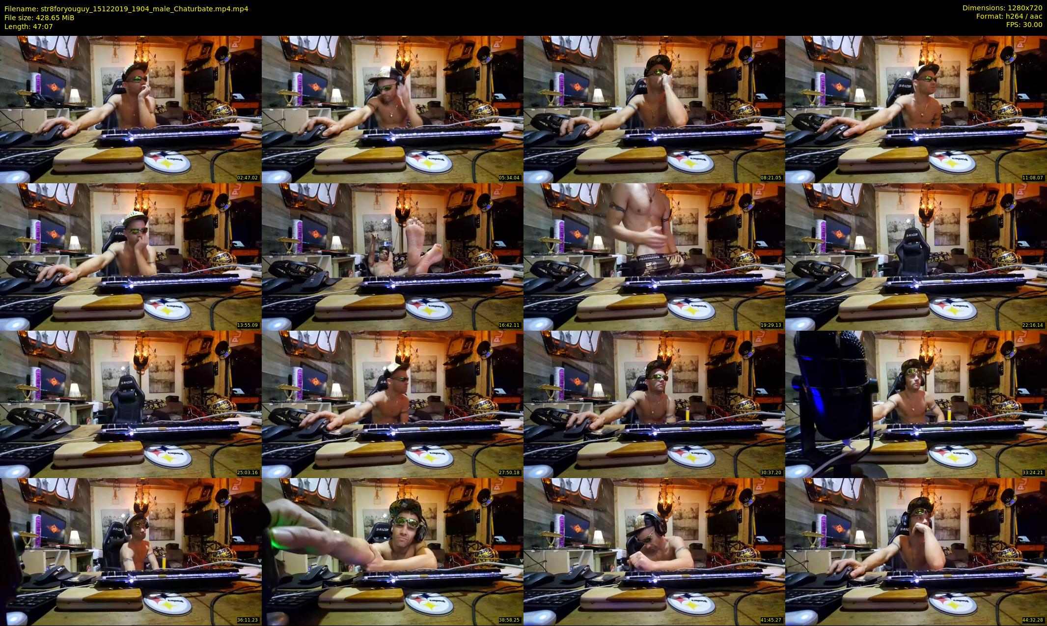 str8foryouguy — 48 minute Chaturbate male cam show recording, 720p, Dec 15, 2019