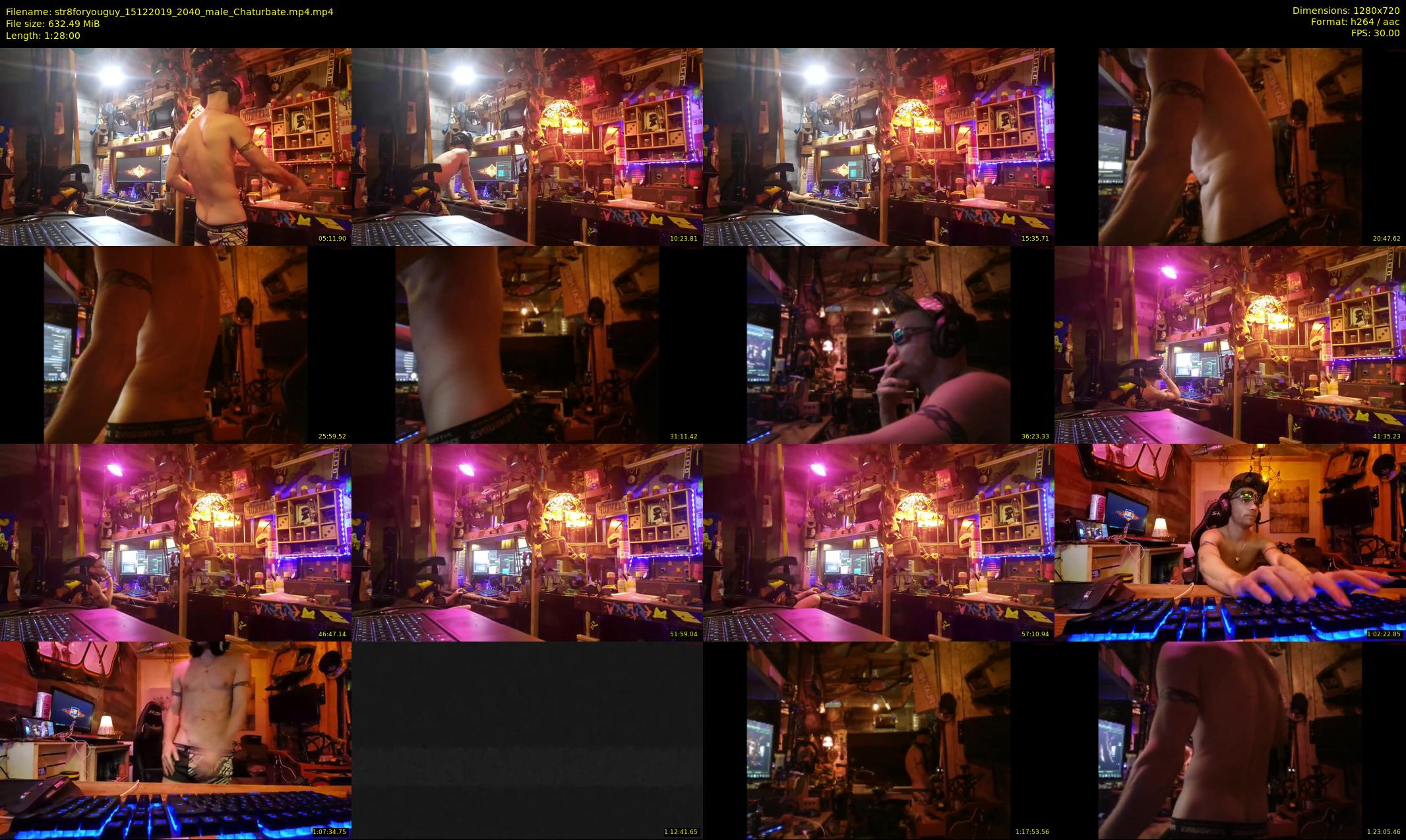 str8foryouguy — 88 minute Chaturbate male cam show recording, 720p, Dec 15, 2019