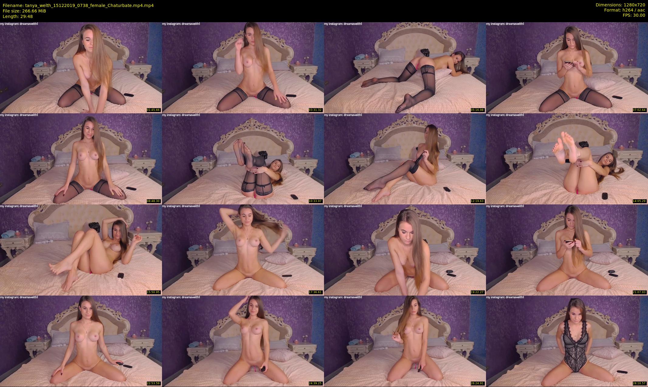 tanya_welth — 30 minute Chaturbate female cam show recording, 720p, Dec 15, 2019