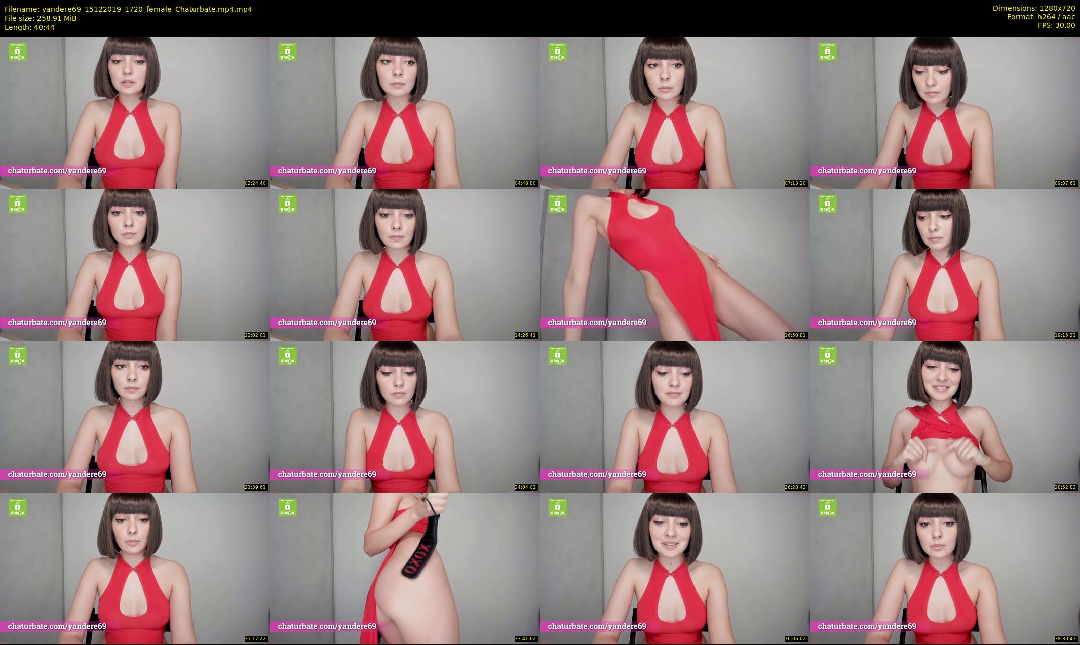 yandere69 — 41 minute Chaturbate female cam show recording, 720p, Dec 15, 2019
