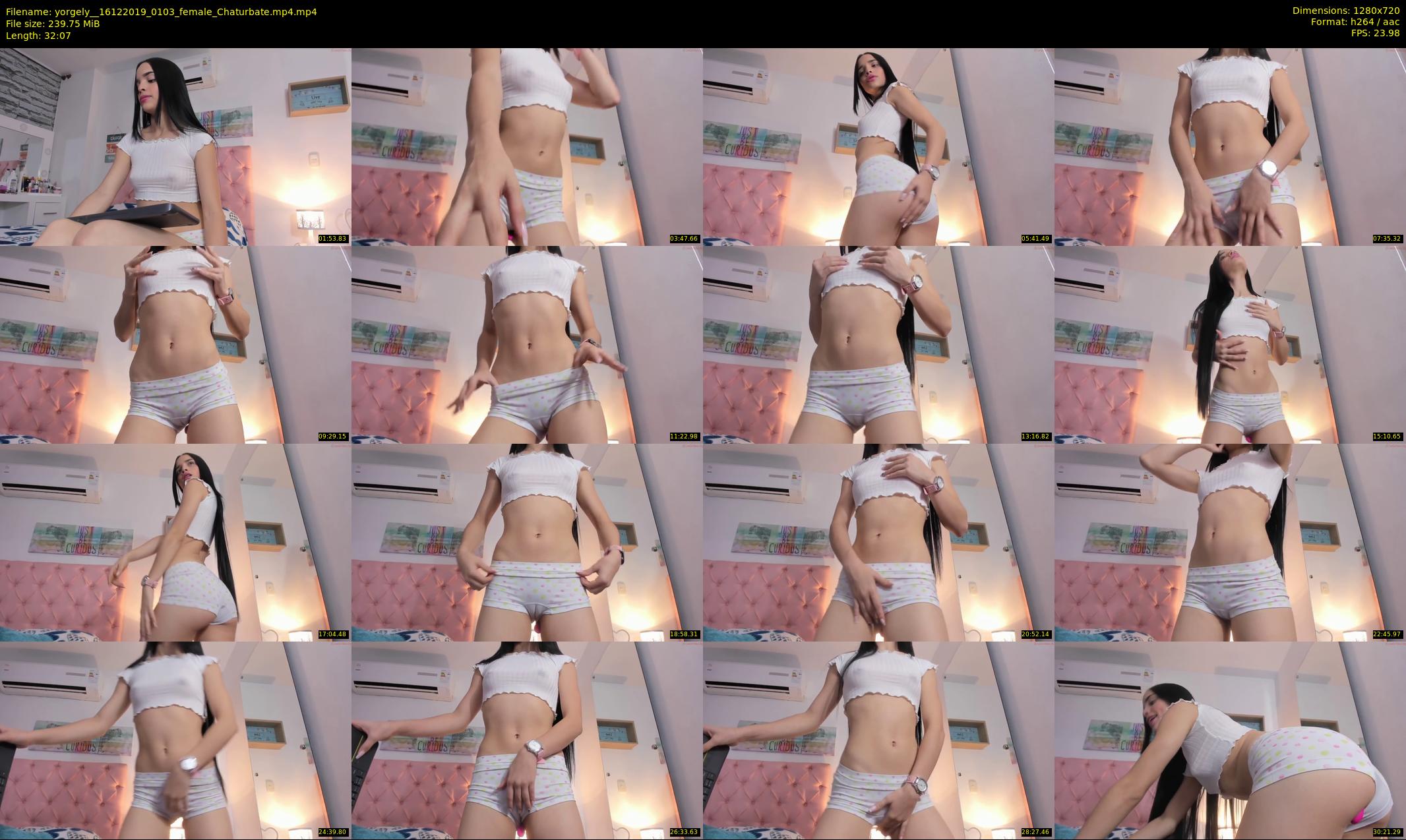 yorgely_ — 33 minute Chaturbate female cam show recording, 720p, Dec 16, 2019