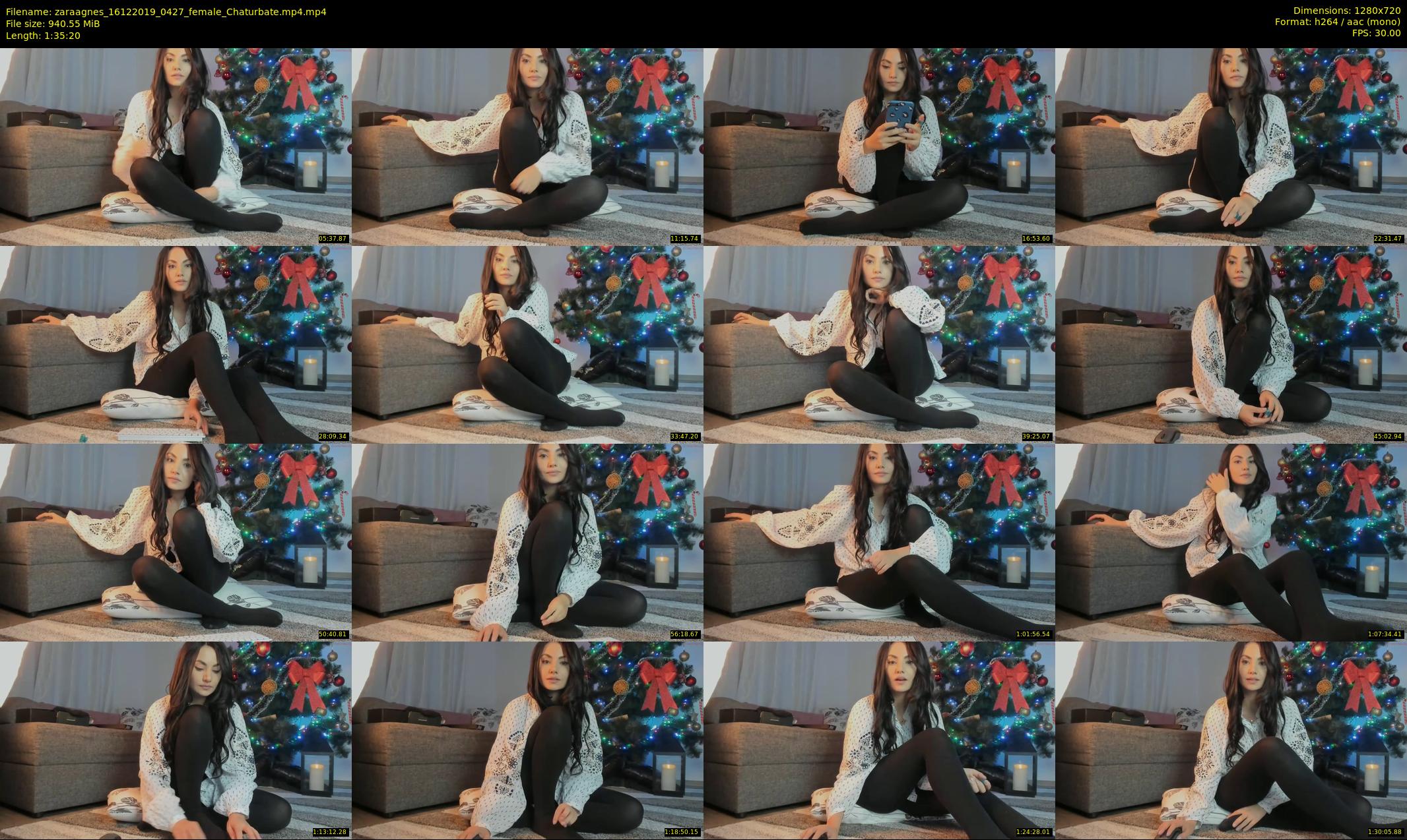 zaraagnes — 96 minute Chaturbate female cam show recording, 720p, Dec 16, 2019