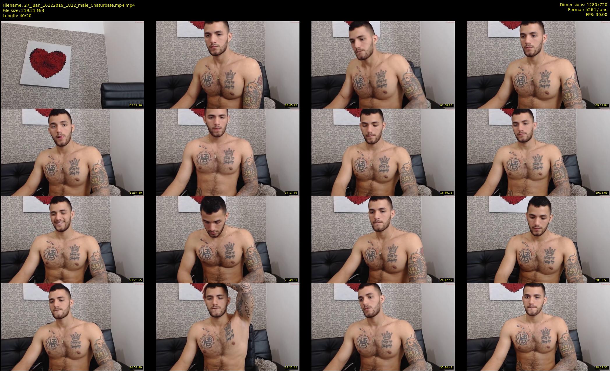 27_juan — 41 minute Chaturbate male cam show recording, 720p, Dec 16, 2019