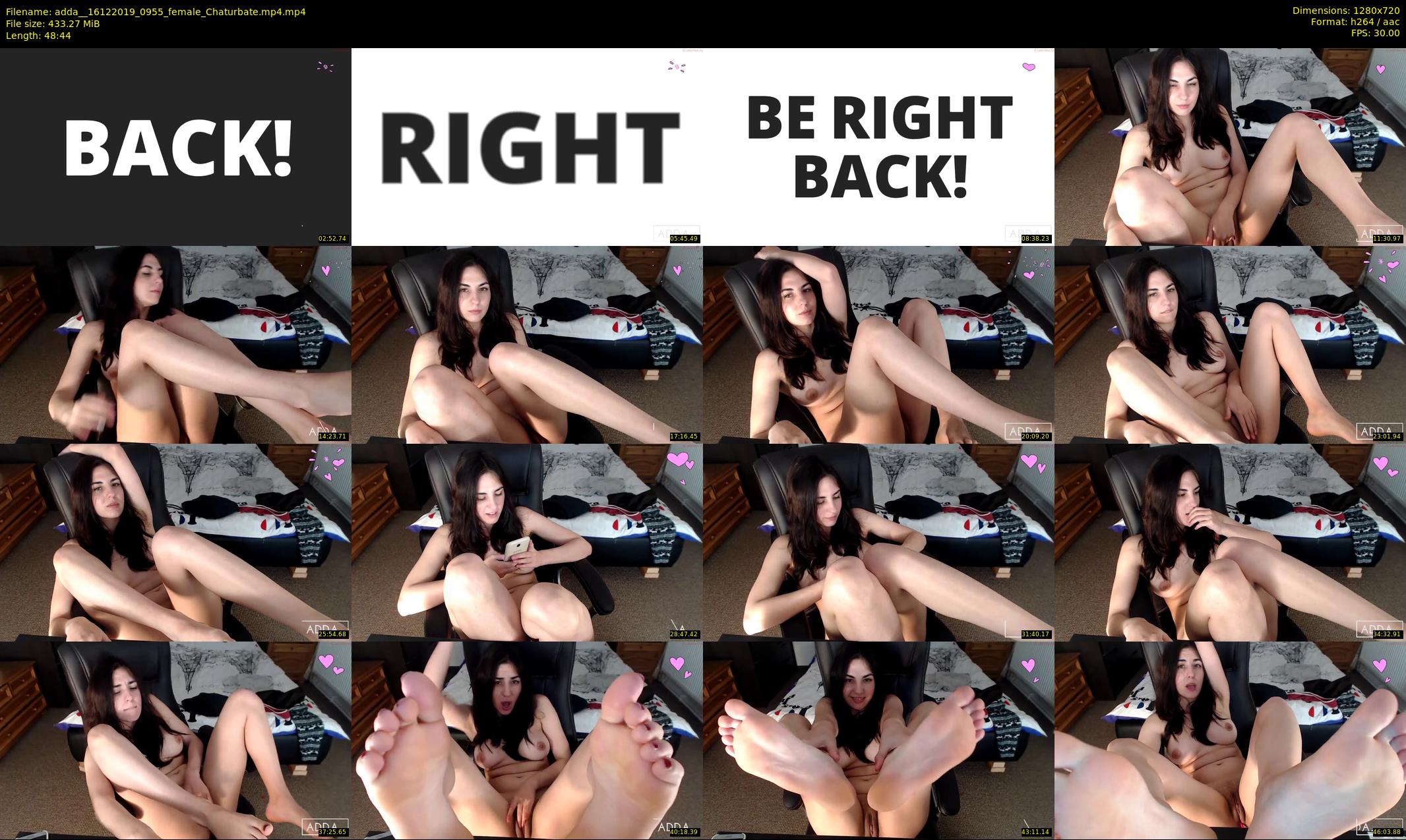 adda_ — 49 minute Chaturbate female cam show recording, 720p, Dec 16, 2019
