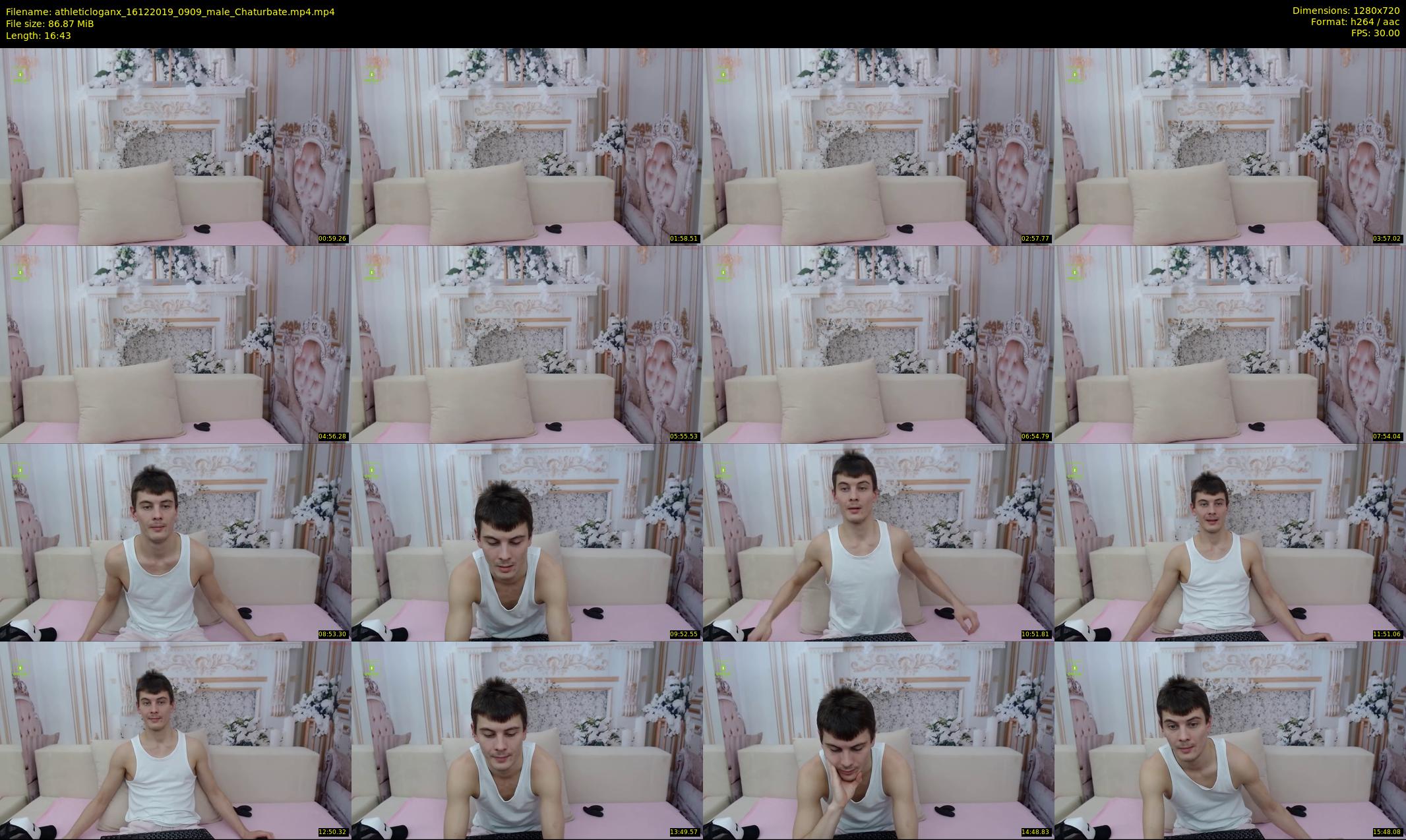 athleticloganx — 17 minute Chaturbate male cam show recording, 720p, Dec 16, 2019