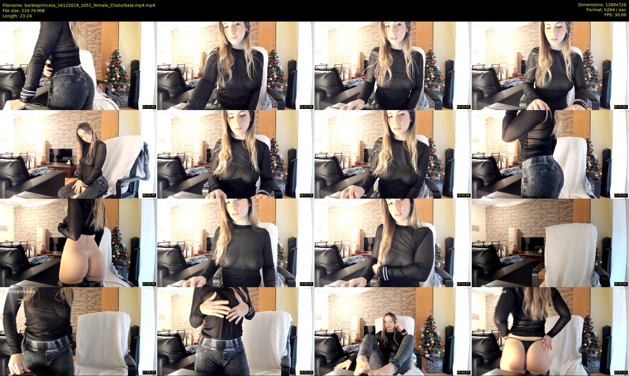 barbieprincess — 24 minute Chaturbate female cam show recording, 720p, Dec 16, 2019