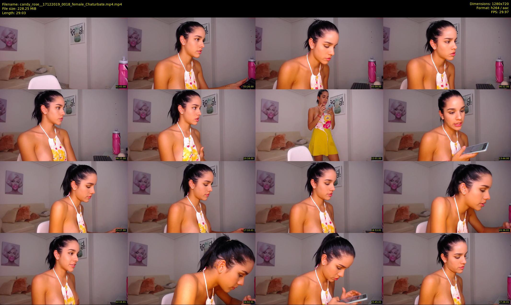 candy_rose_ — 30 minute Chaturbate female cam show recording, 720p, Dec 17, 2019
