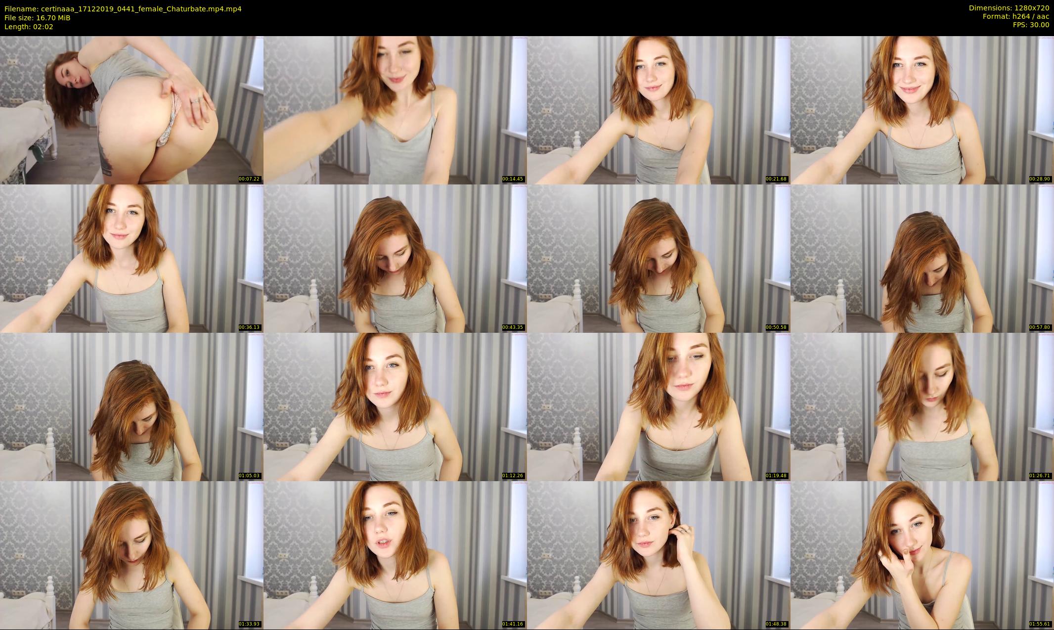 certinaaa — 3 minute Chaturbate female cam show recording, 720p, Dec 17, 2019