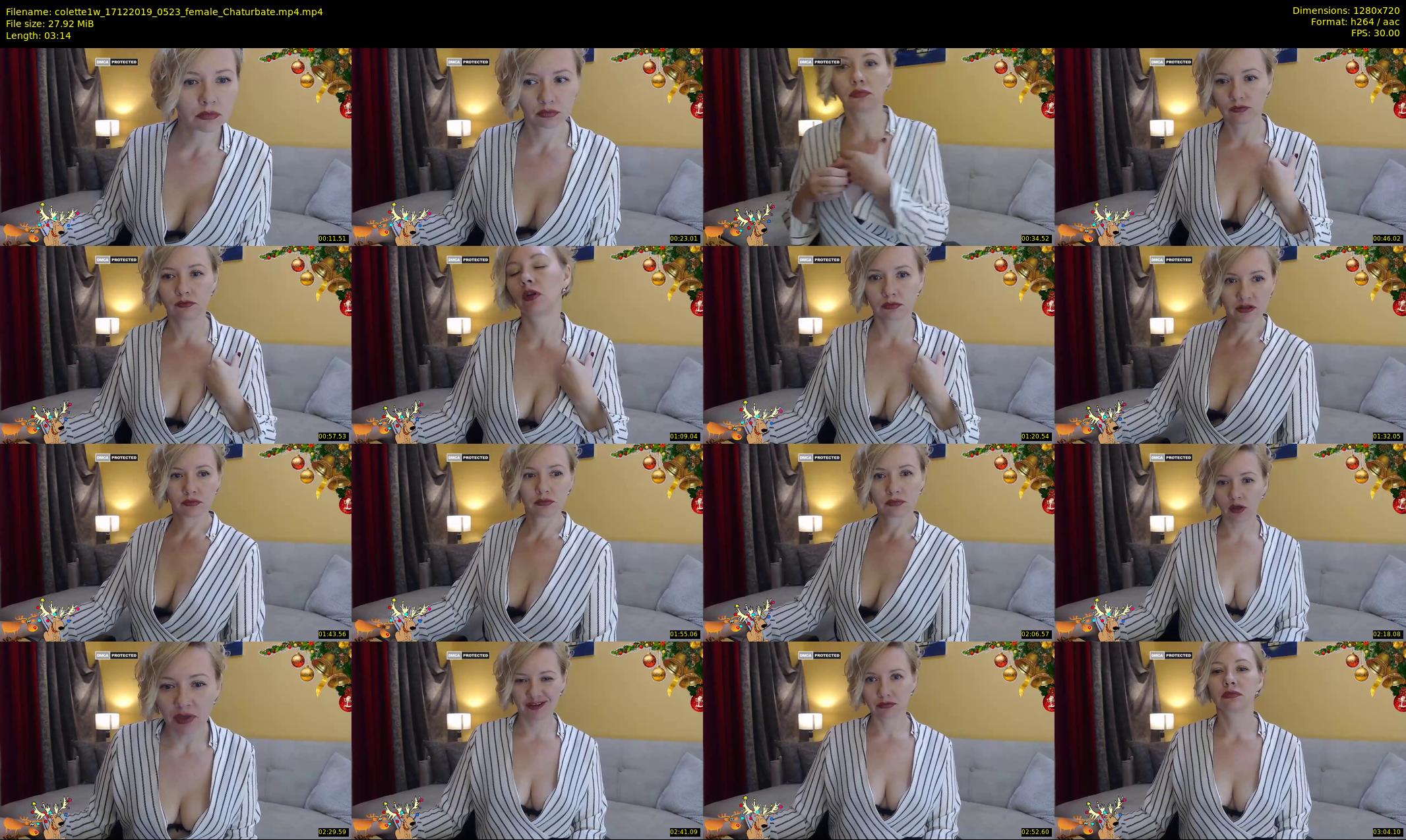 colette1w — 4 minute Chaturbate female cam show recording, 720p, Dec 17, 2019
