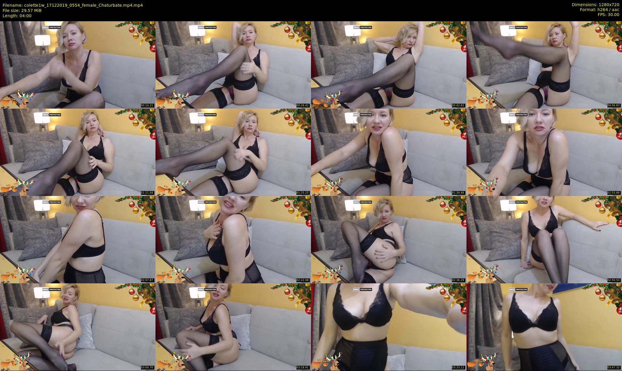 colette1w — 4 minute Chaturbate female cam show recording, 720p, Dec 17, 2019