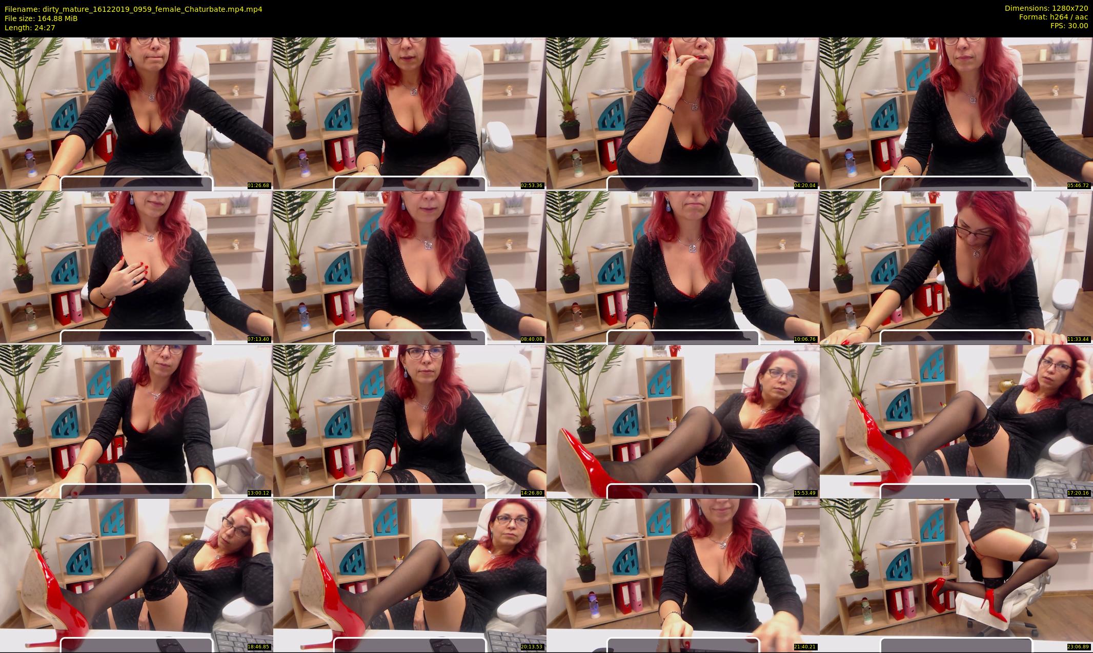 dirty_mature — 25 minute Chaturbate female cam show recording, 720p, Dec 16, 2019