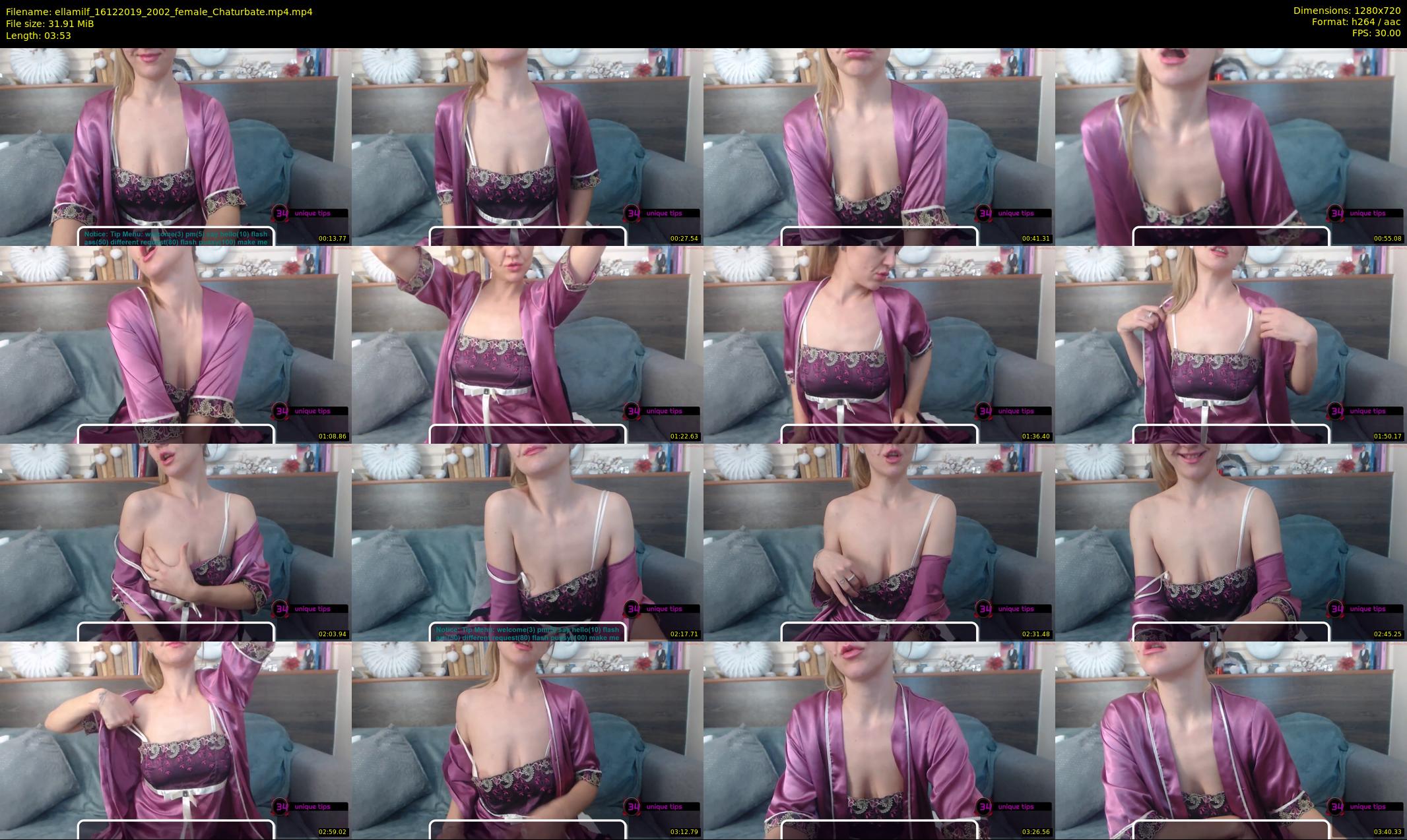 ellamilf — 4 minute Chaturbate female cam show recording, 720p, Dec 16, 2019