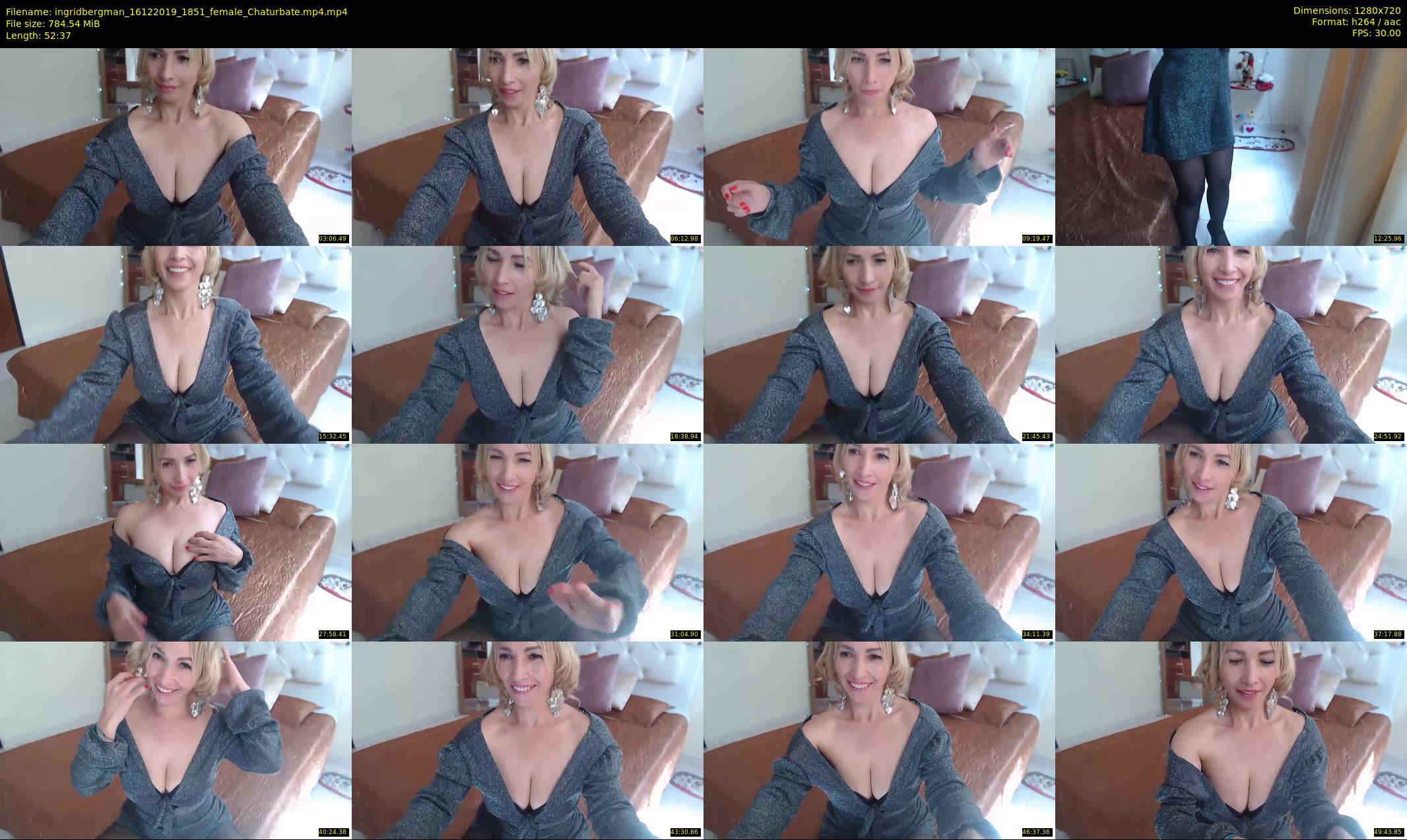 ingridbergman — 53 minute Chaturbate female cam show recording, 720p, Dec 16, 2019