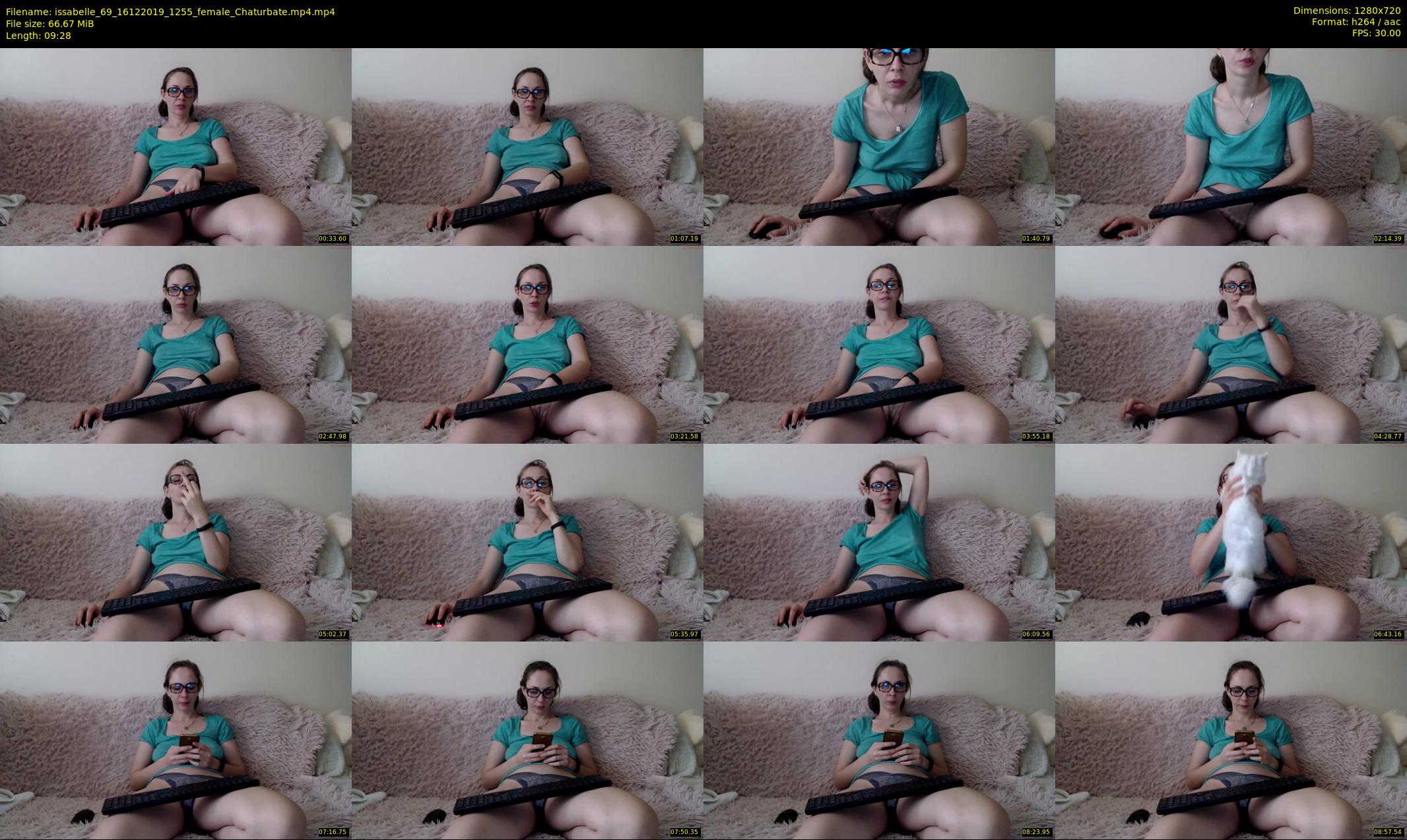 issabelle_69 — 10 minute Chaturbate couple cam show recording, 720p, Dec 16, 2019