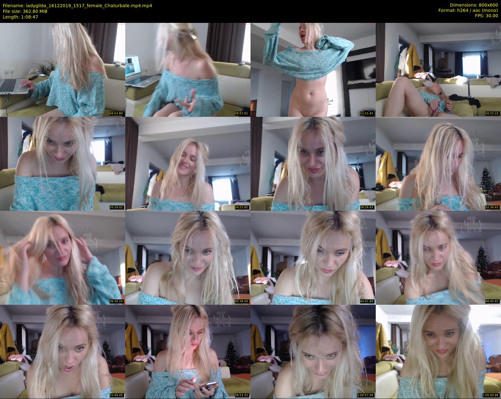 ladygilda — 69 minute Chaturbate female cam show recording, 480p, Dec 16, 2019