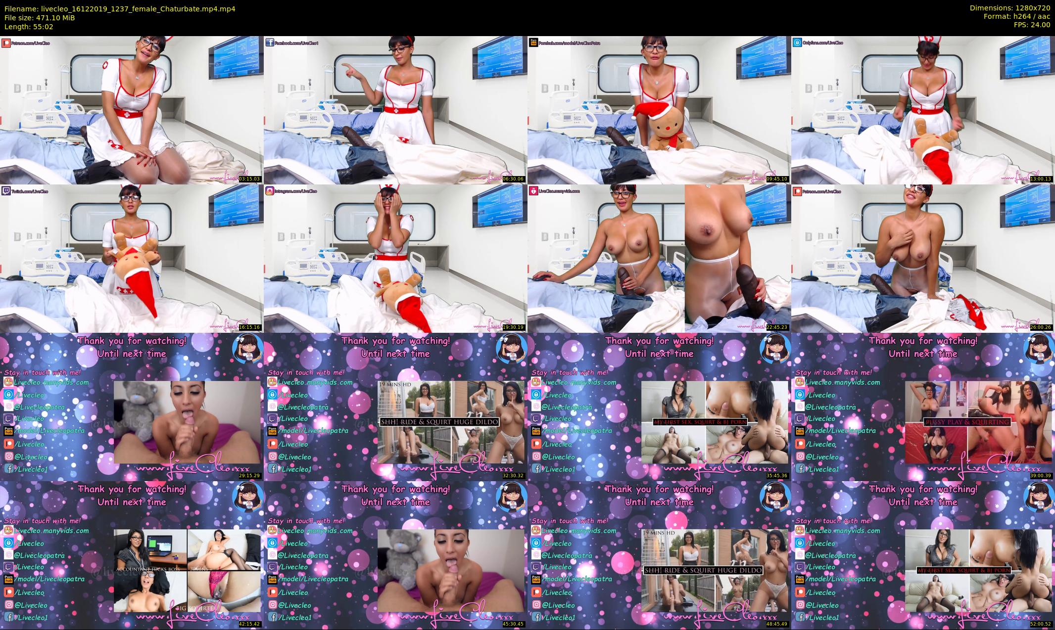 livecleo — 56 minute Chaturbate female cam show recording, 720p, Dec 16, 2019