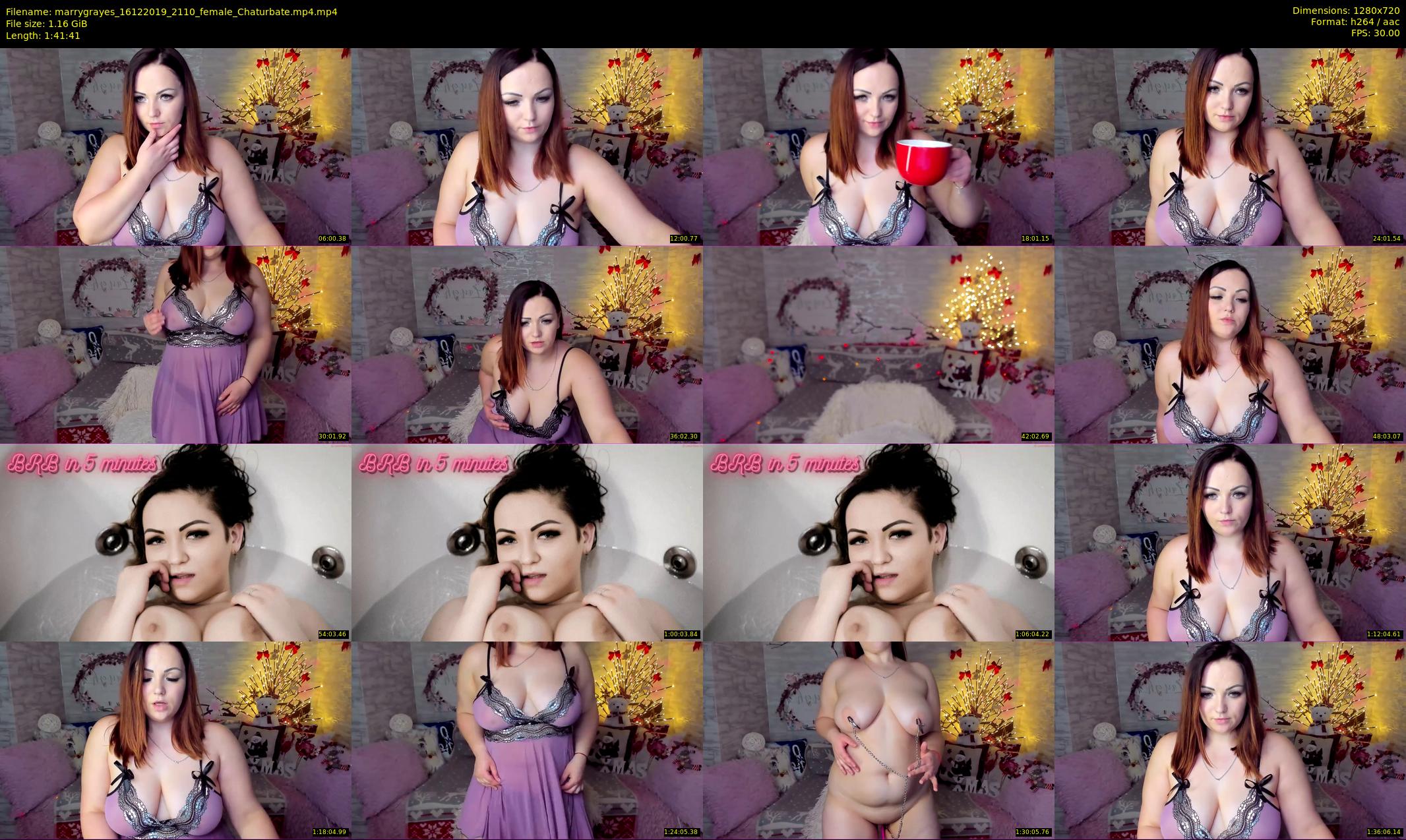 marrygrayes — 102 minute Chaturbate female cam show recording, 720p, Dec 16, 2019