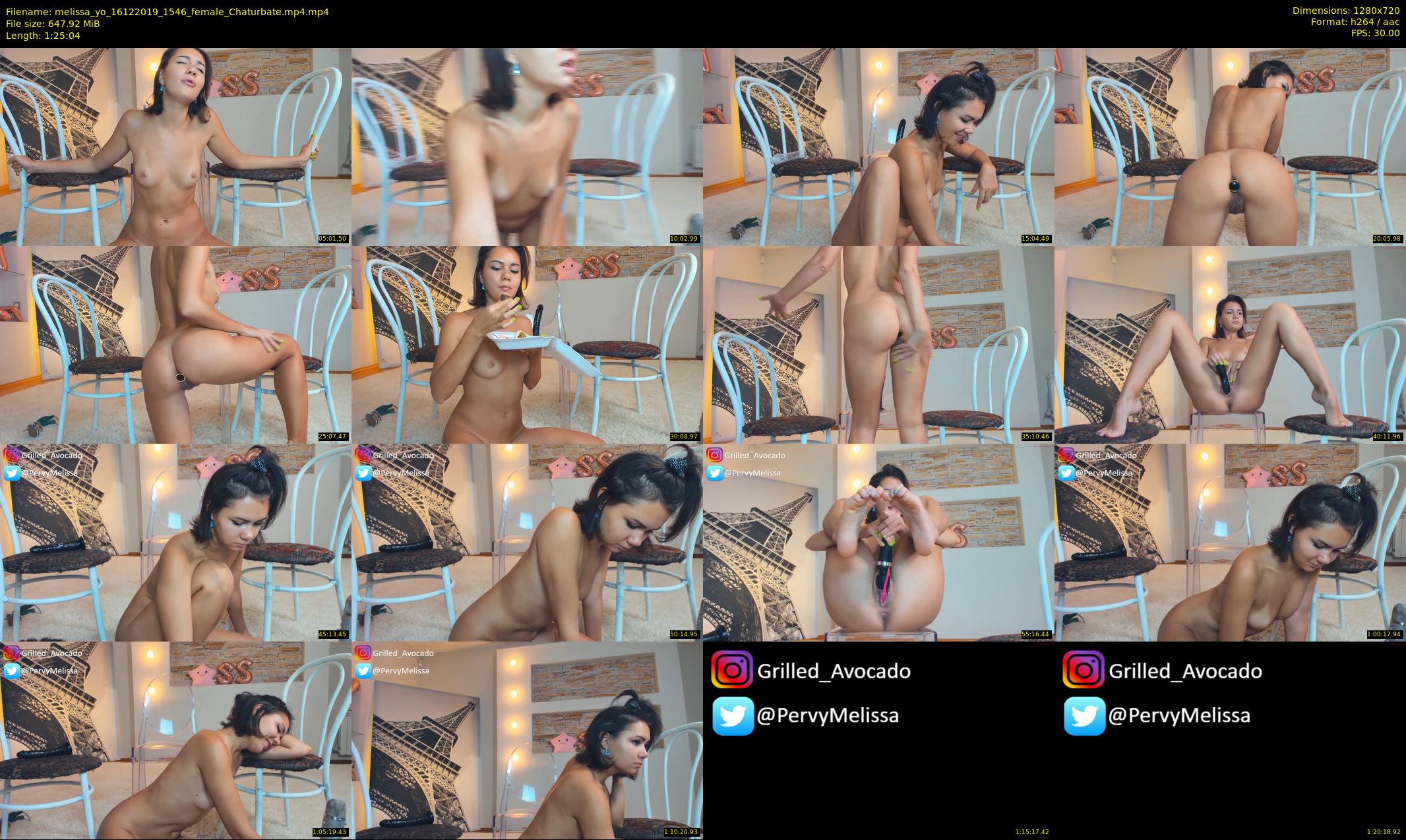melissa_yo — 86 minute Chaturbate female cam show recording, 720p, Dec 16, 2019