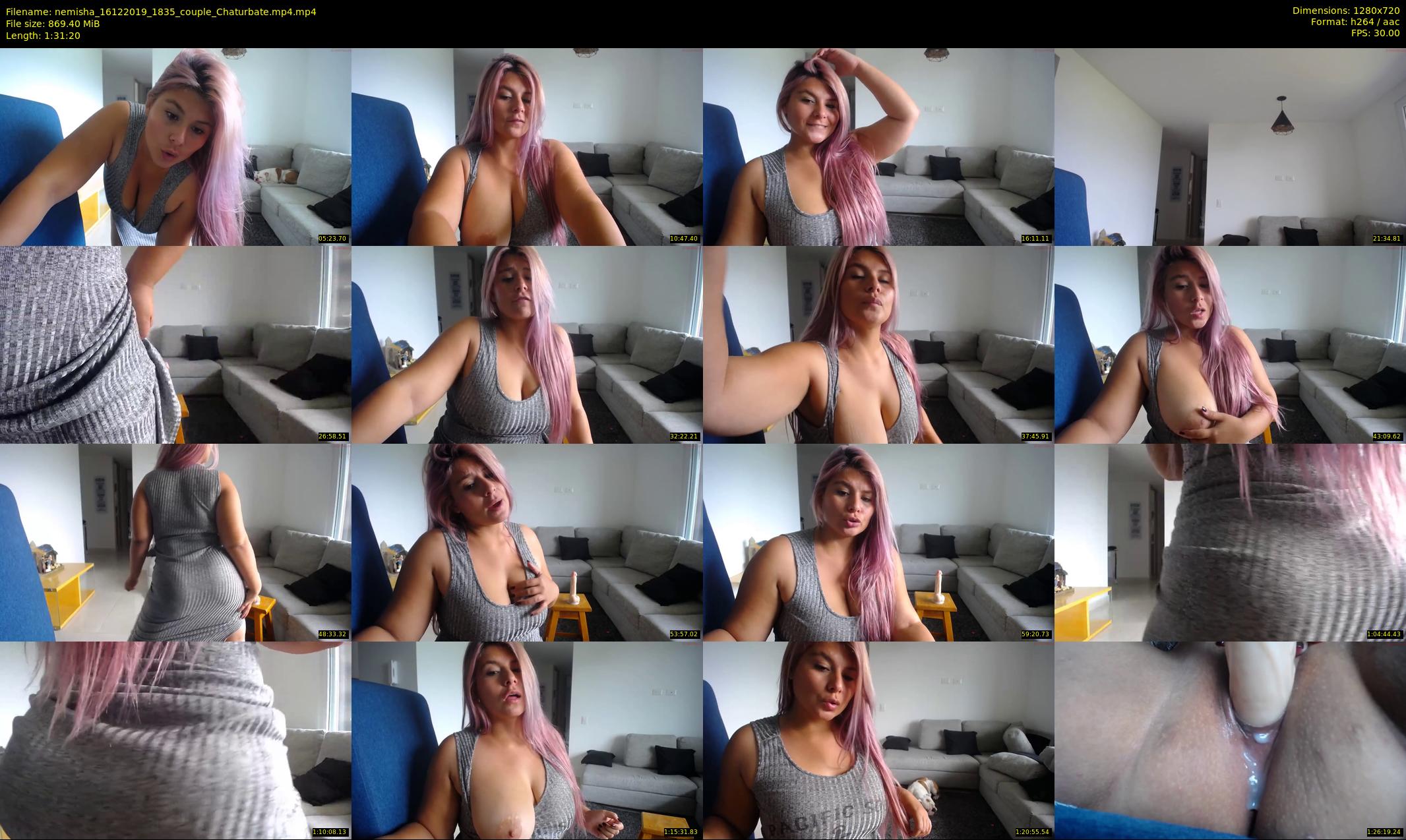 nemisha — 92 minute Chaturbate female cam show recording, 720p, Dec 16, 2019