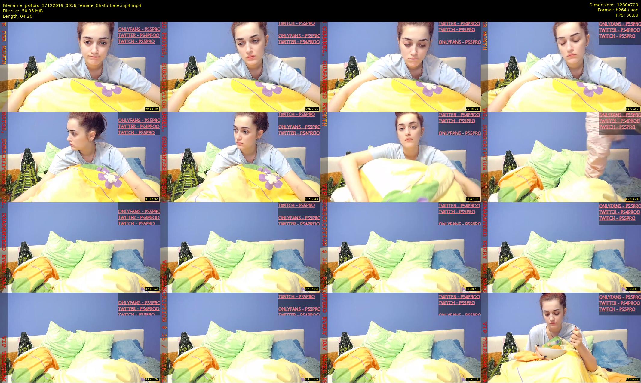 ps4pro — 5 minute Chaturbate female cam show recording, 720p, Dec 17, 2019